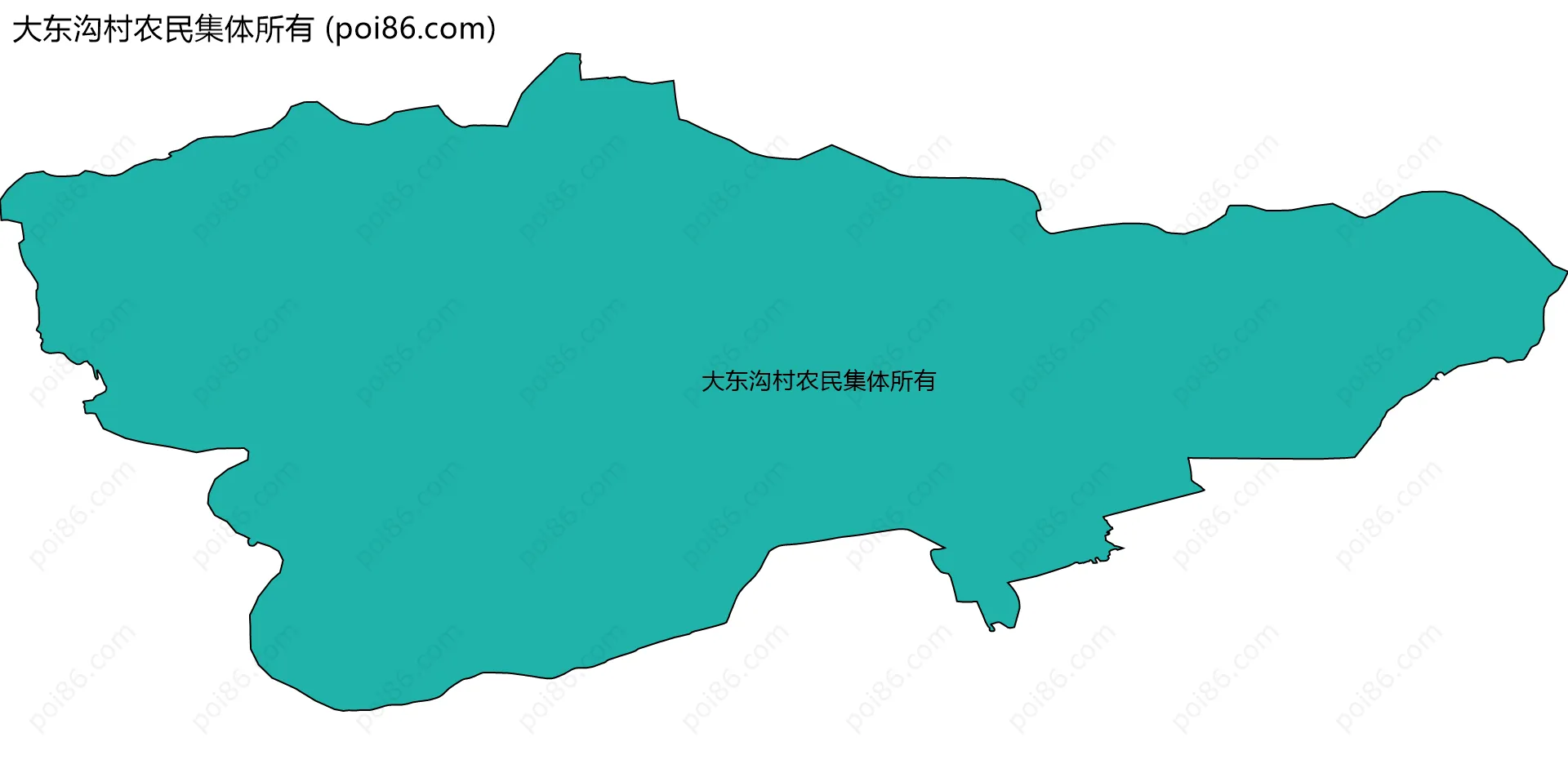 大东沟村农民集体所有边界地图