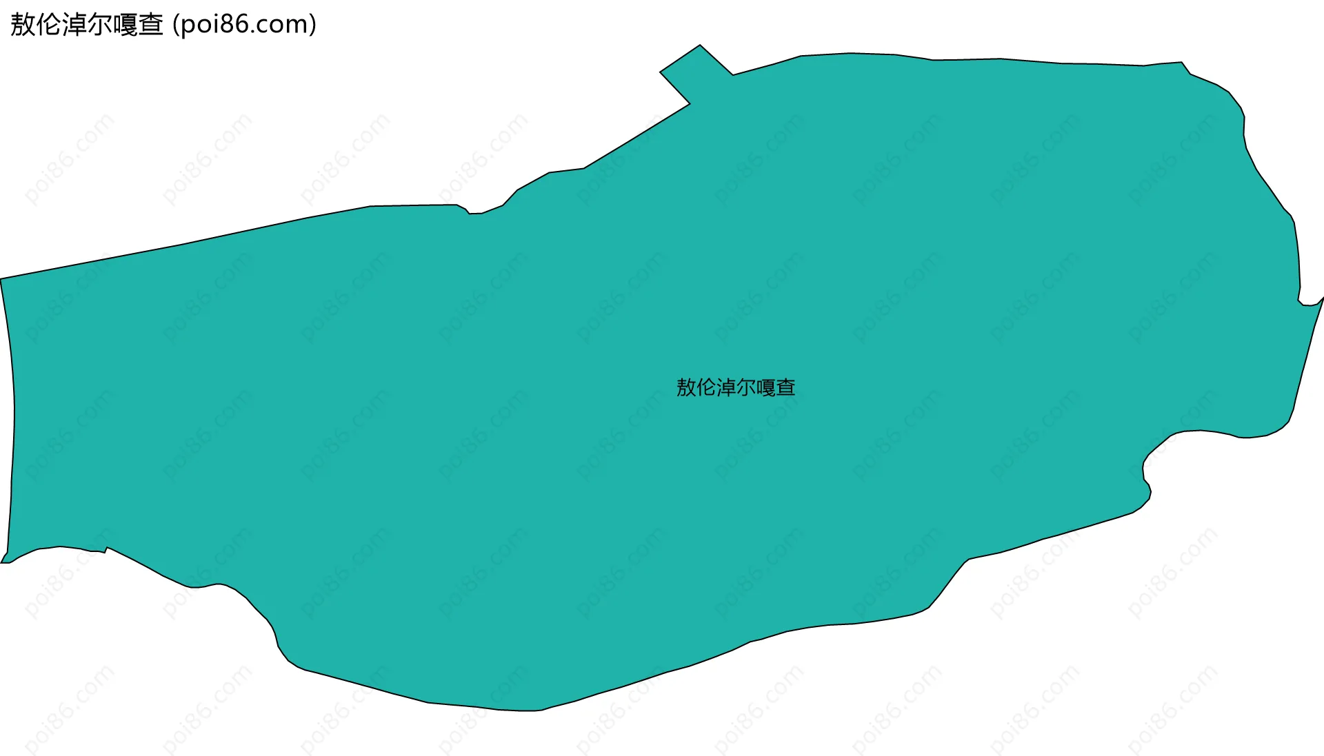 敖伦淖尔嘎查边界地图