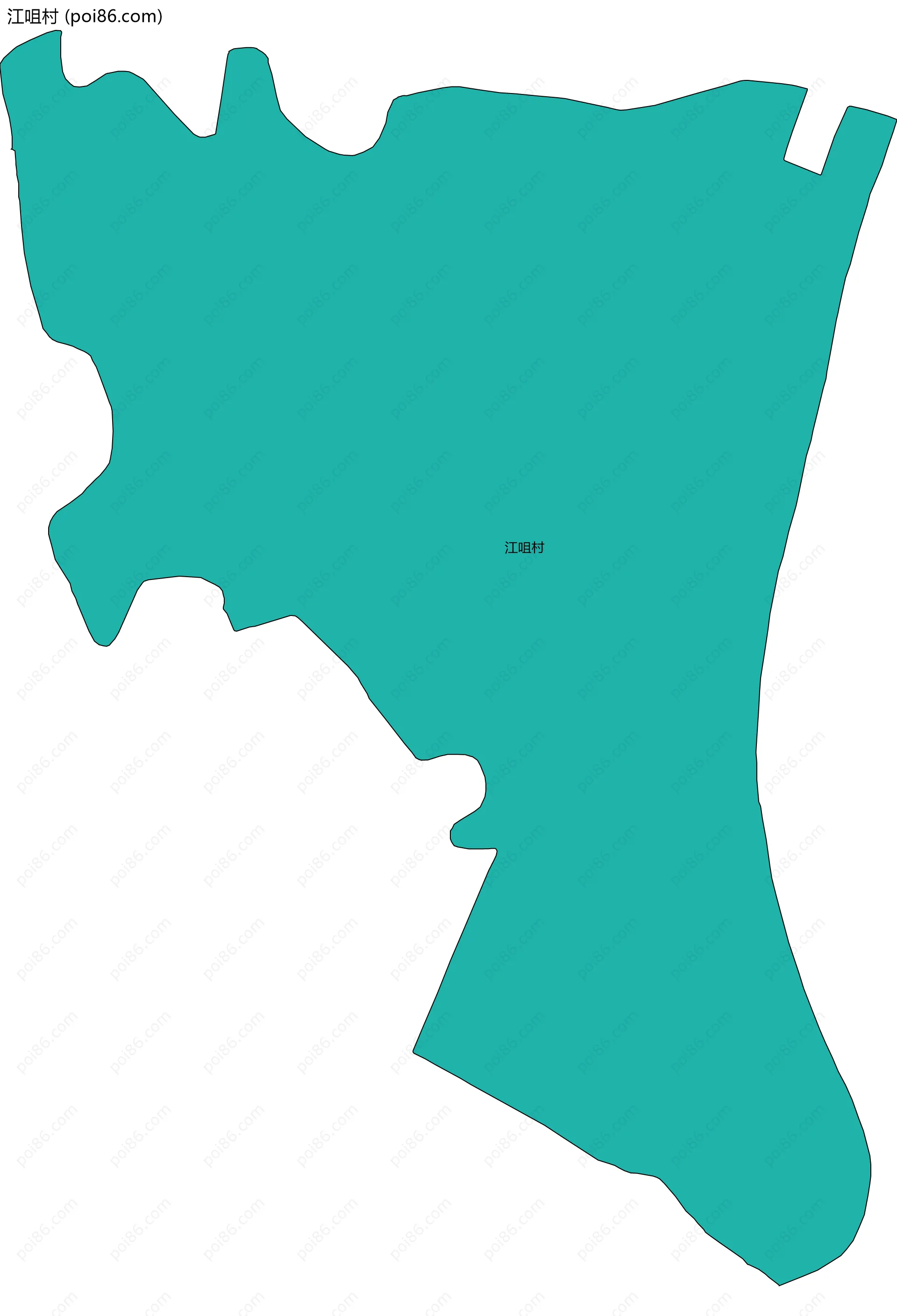 江咀村边界地图