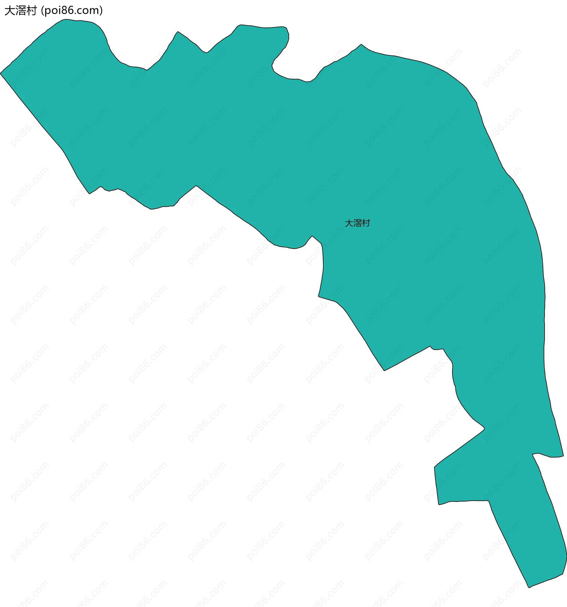 大滘村边界地图