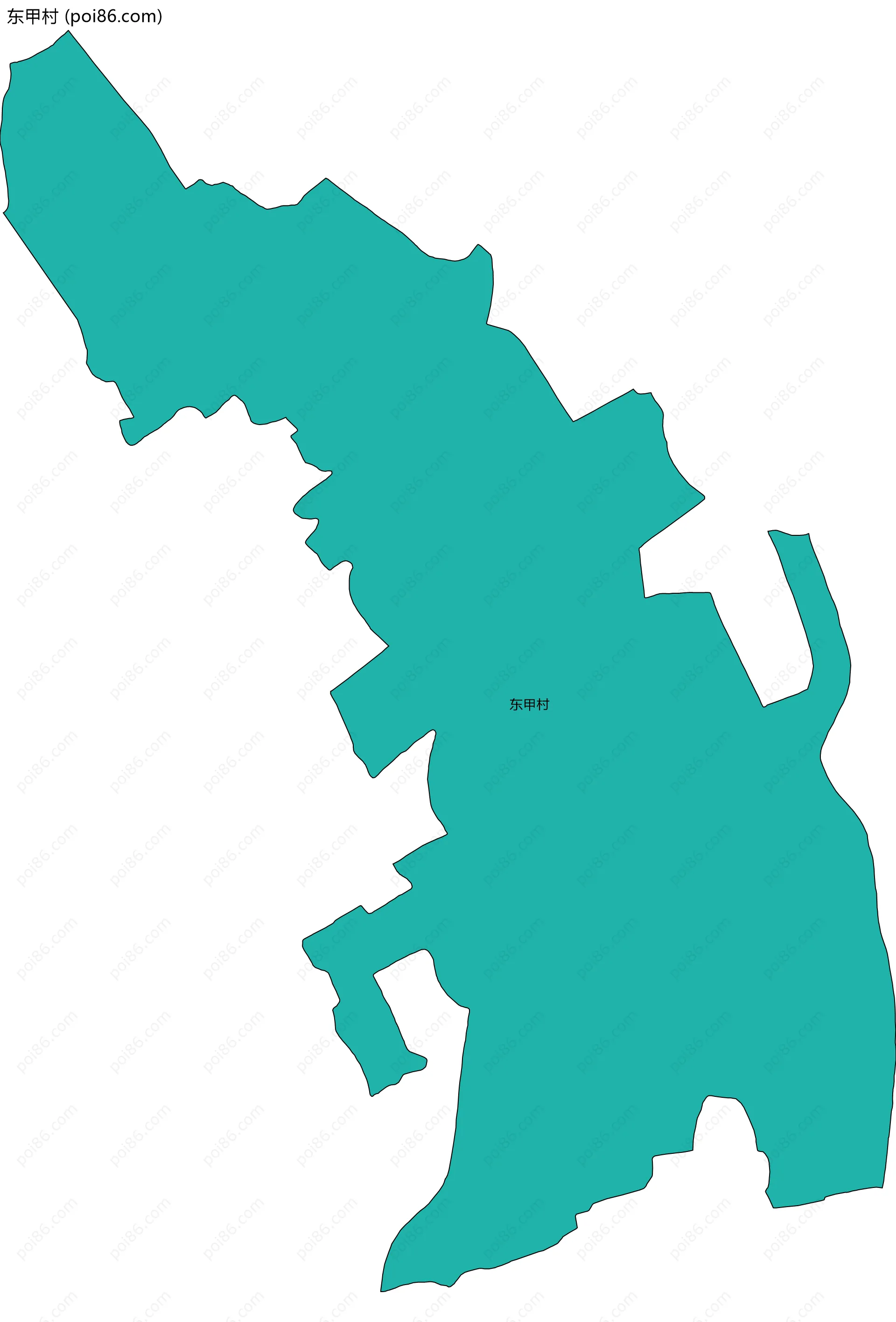 东甲村边界地图