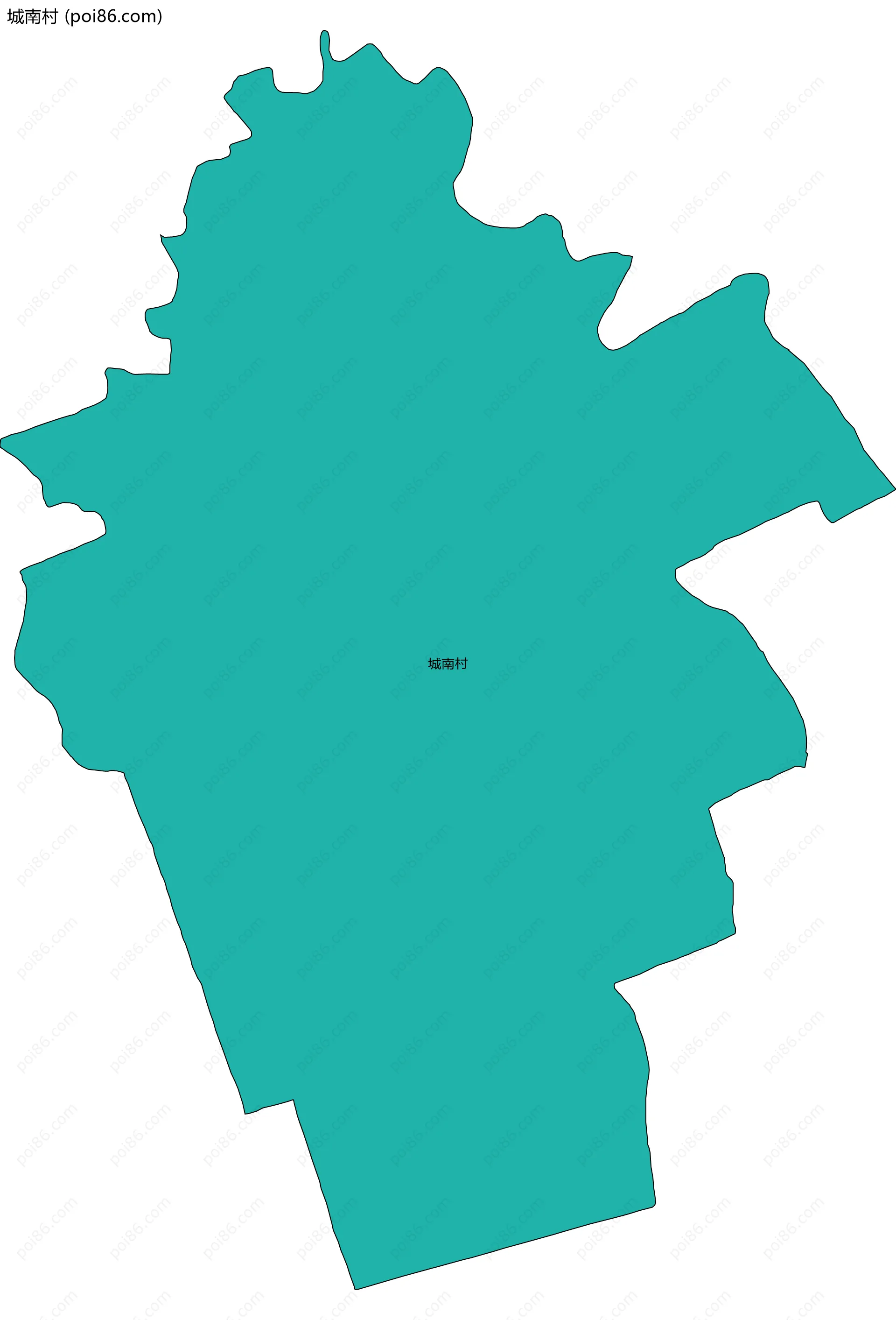 城南村边界地图