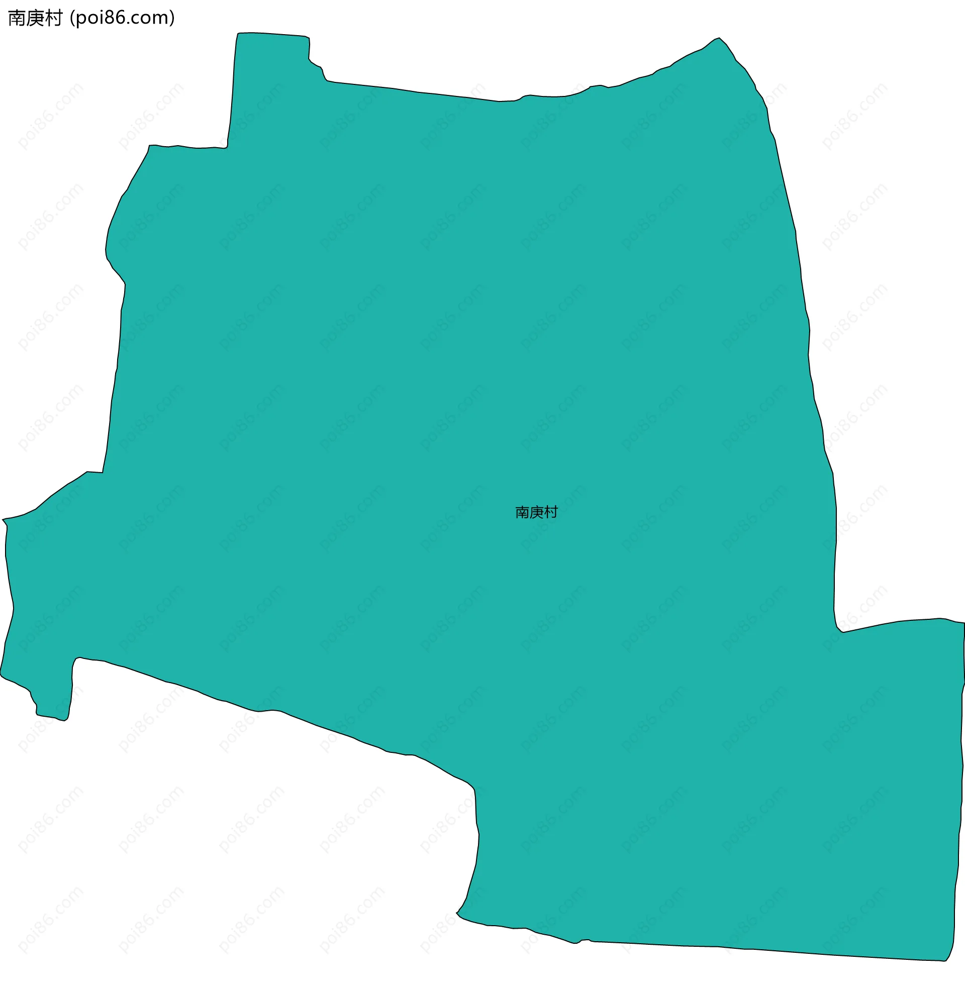 南庚村边界地图