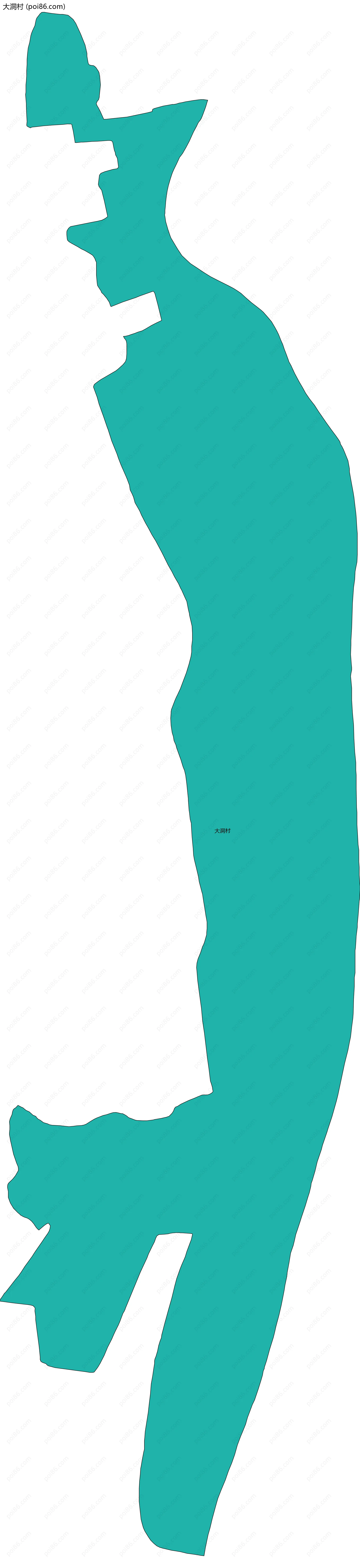 大洞村边界地图