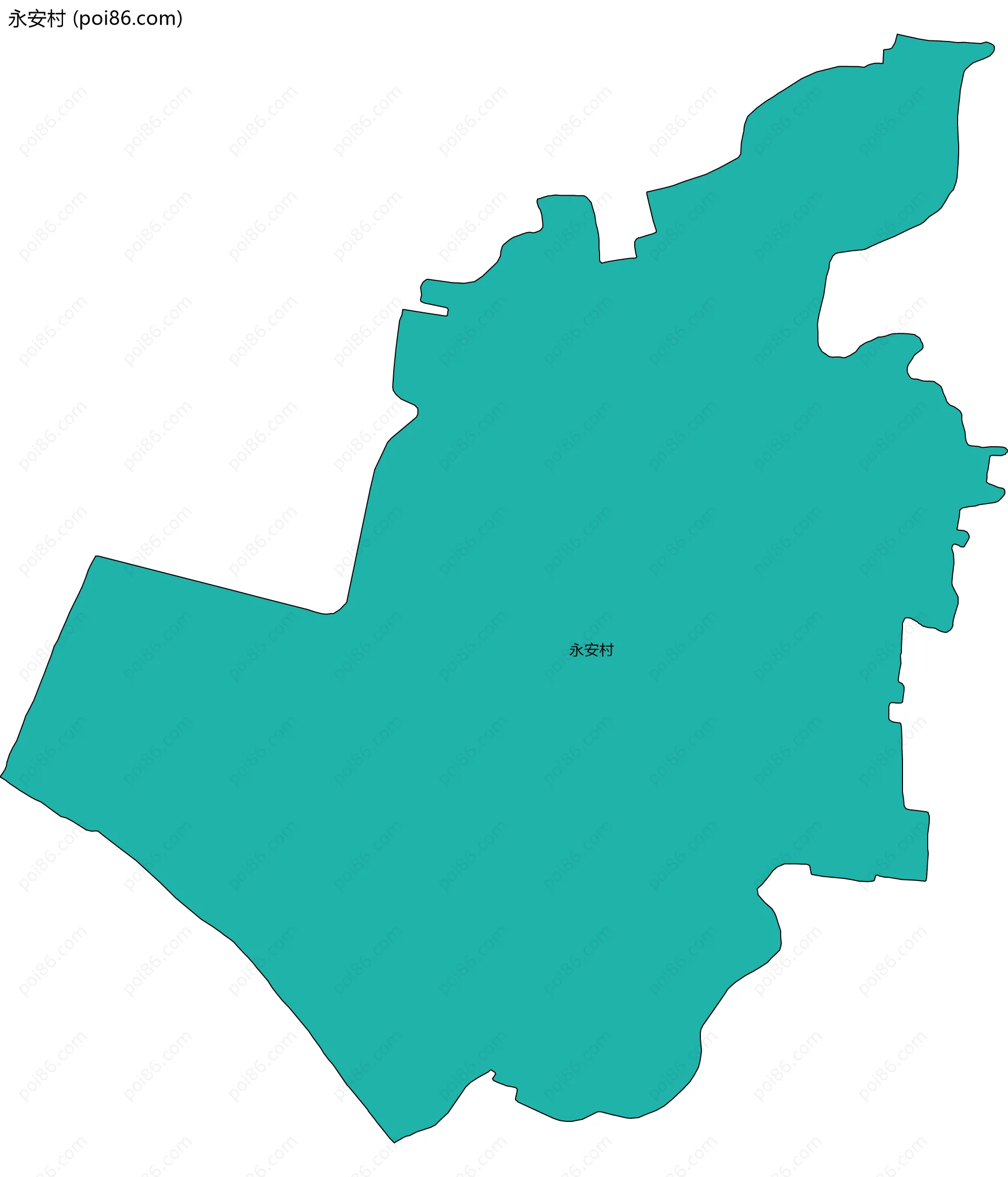 永安村边界地图