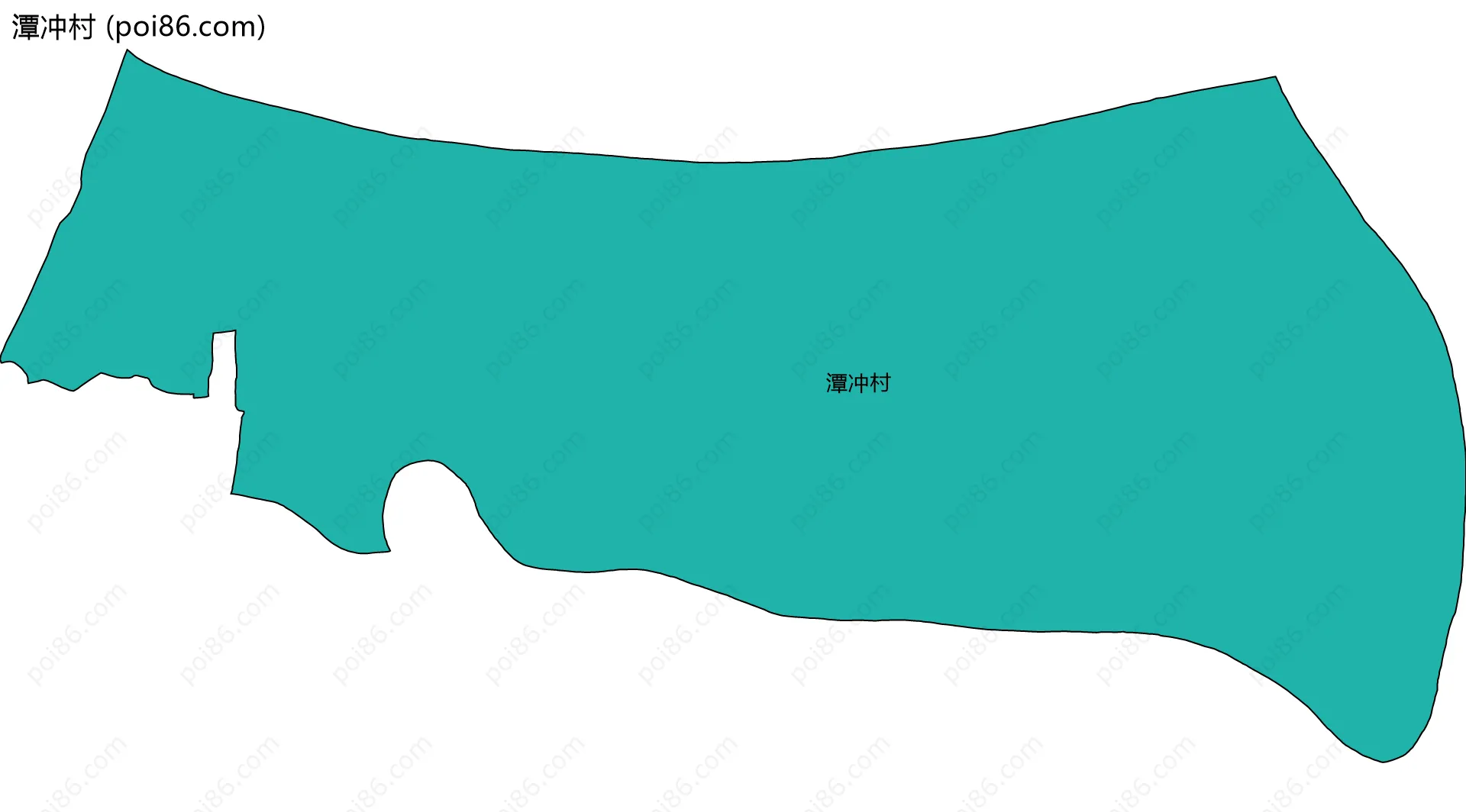 潭冲村边界地图