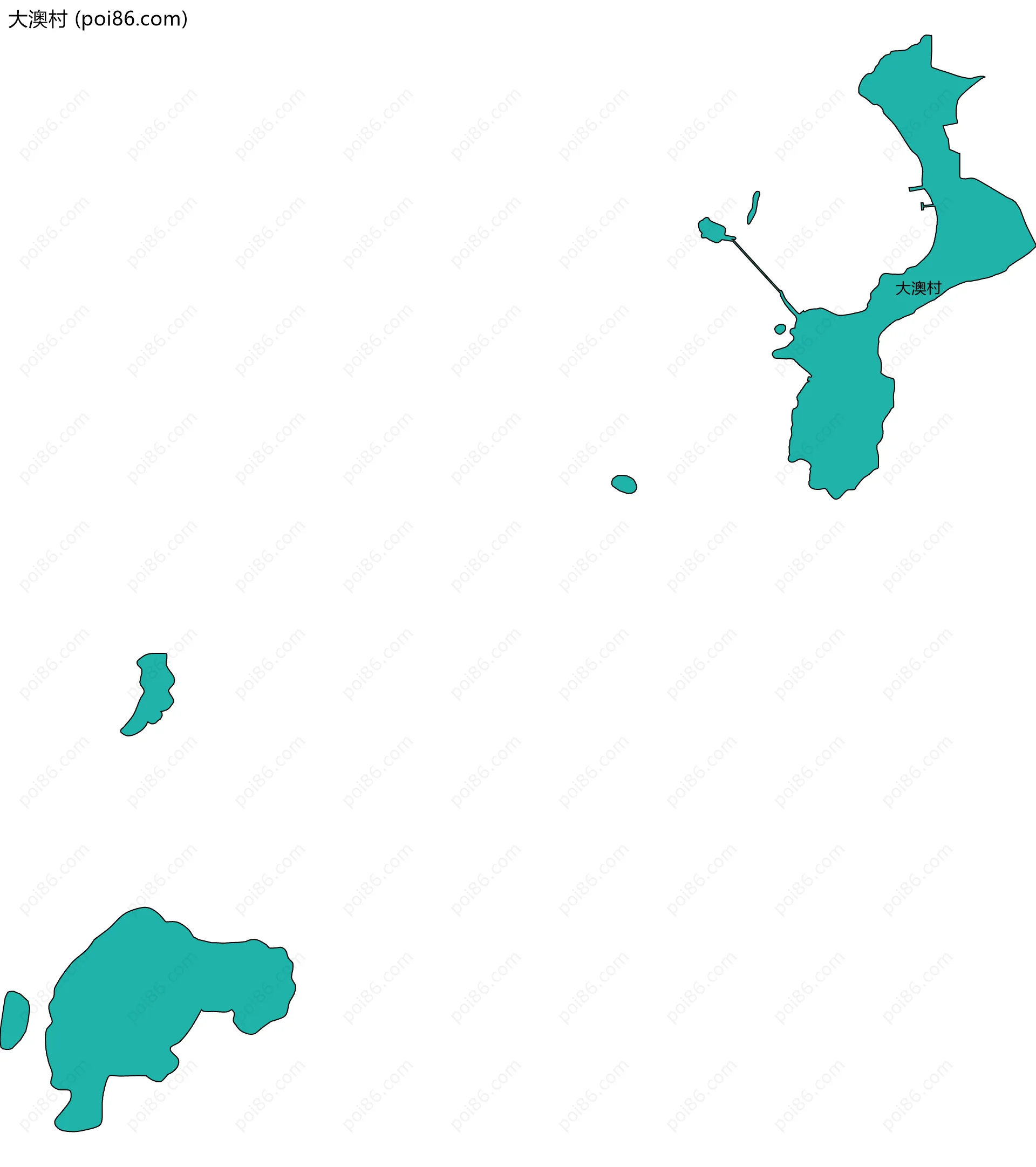 大澳村边界地图