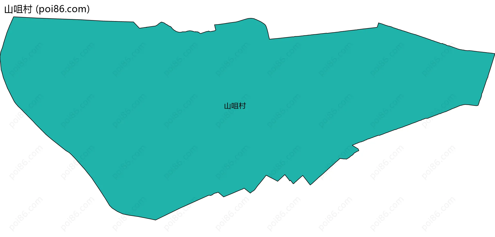 山咀村边界地图