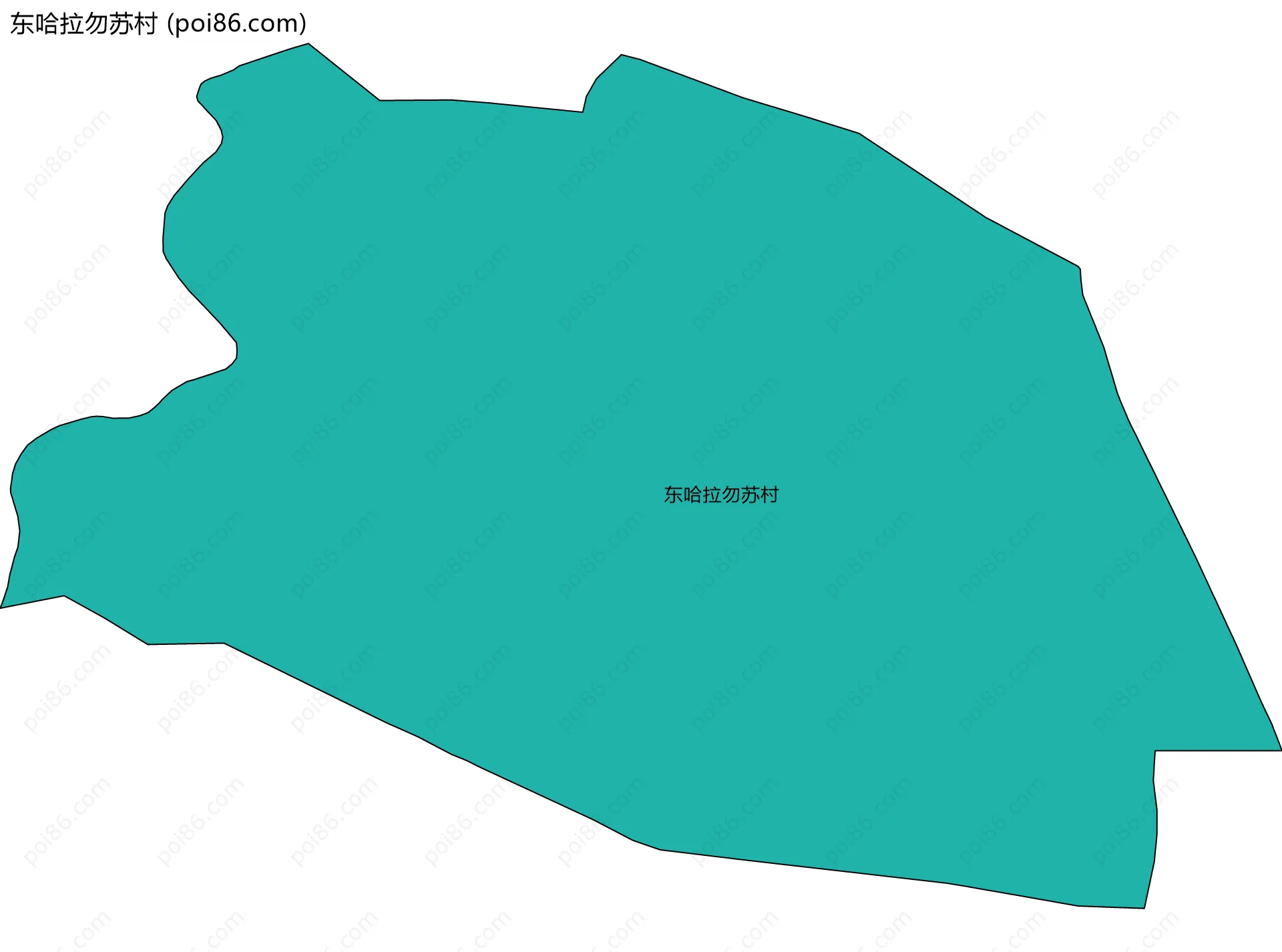 东哈拉勿苏村边界地图