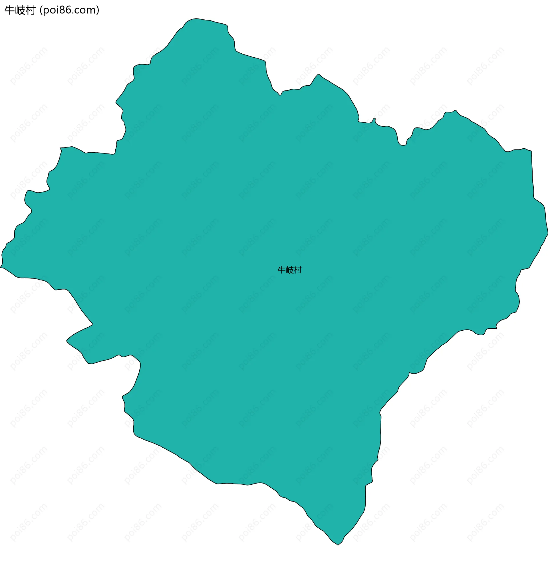 牛岐村边界地图