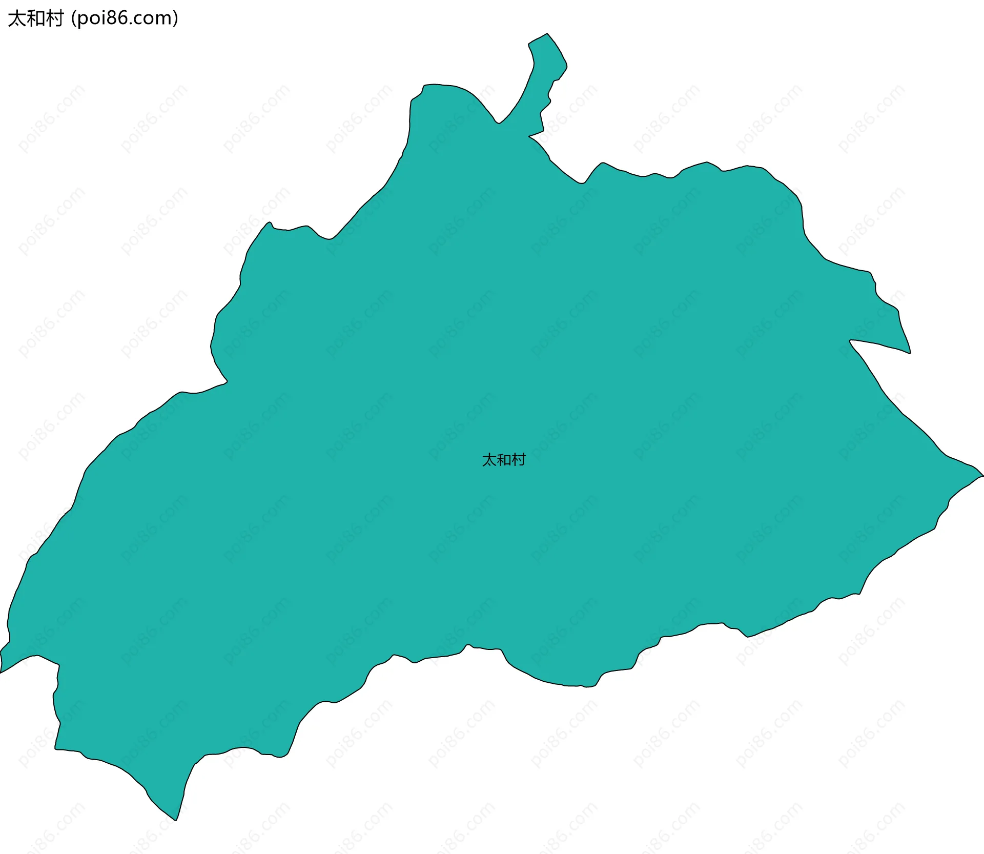 太和村边界地图