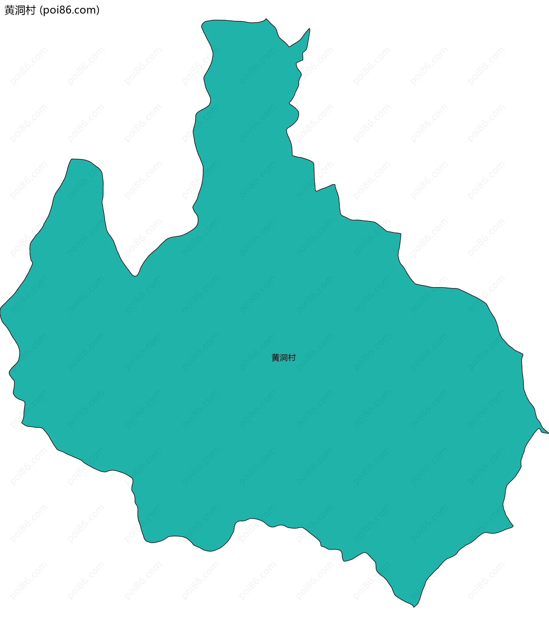 黄洞村边界地图