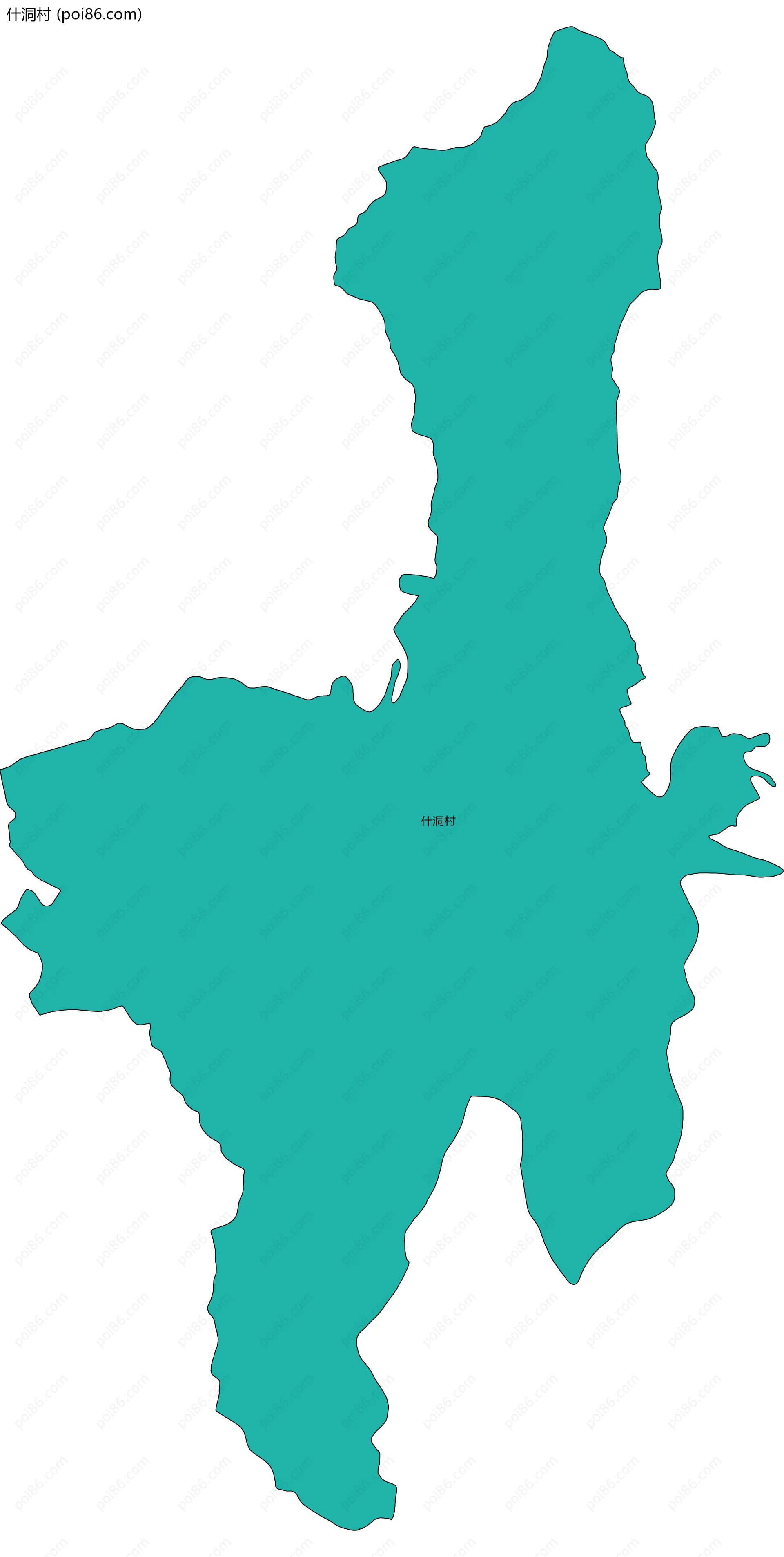 什洞村边界地图