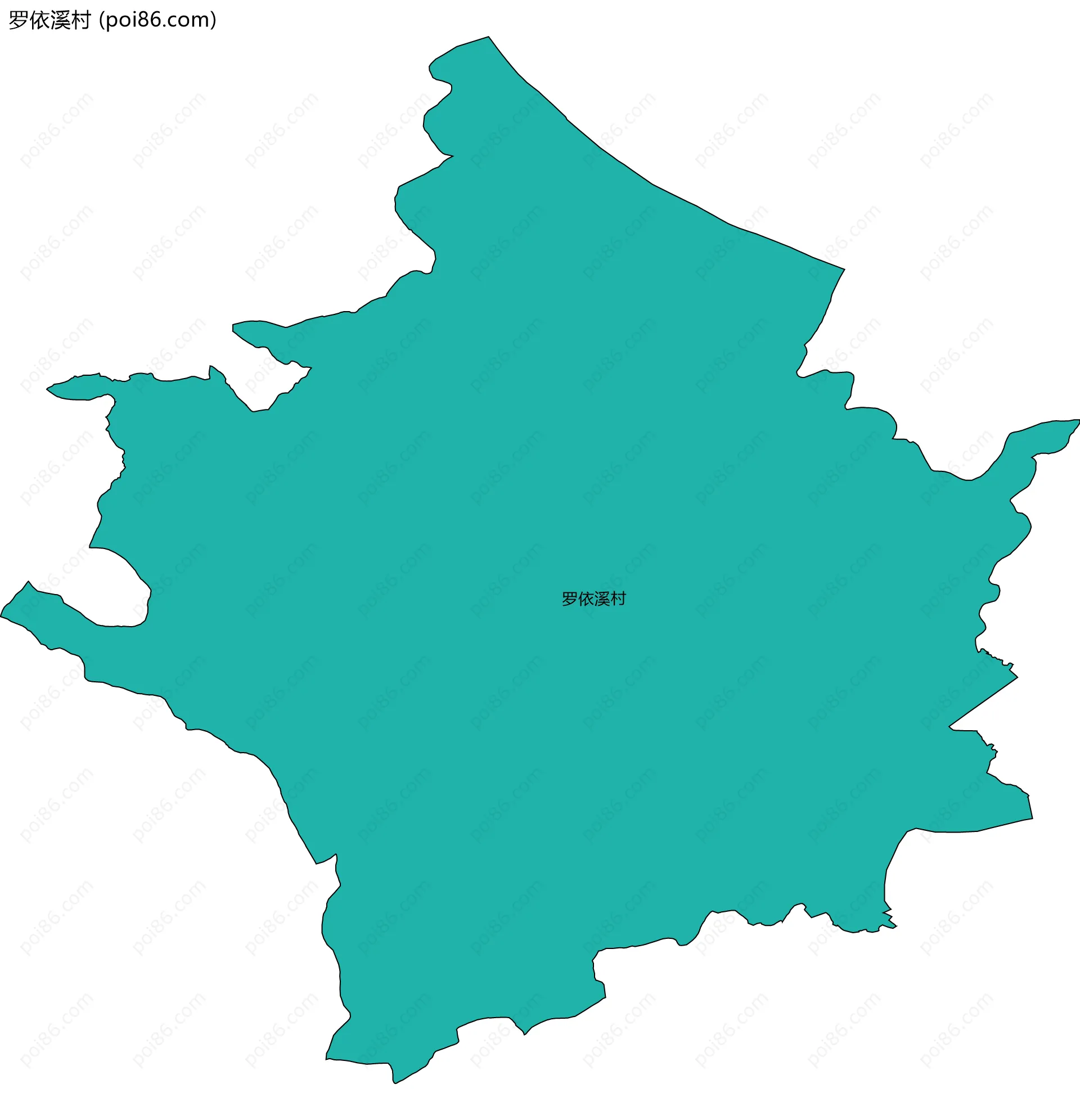 罗依溪村边界地图