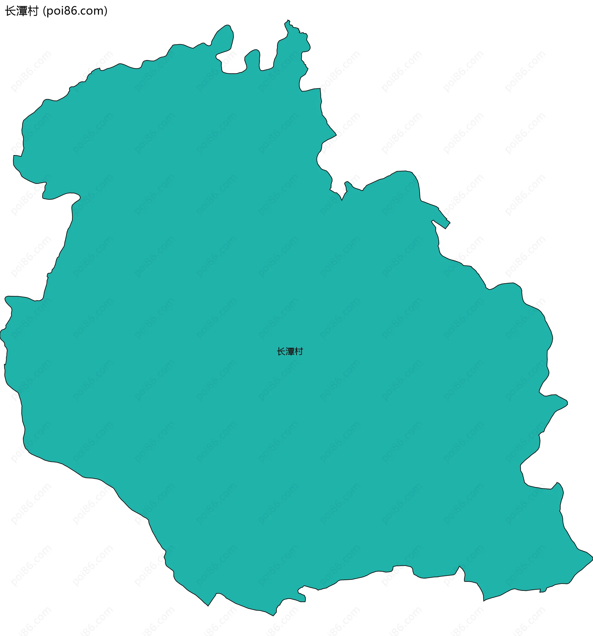 长潭村边界地图