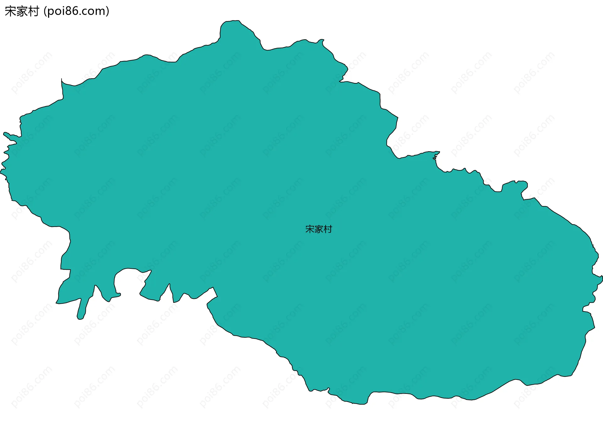 宋家村边界地图