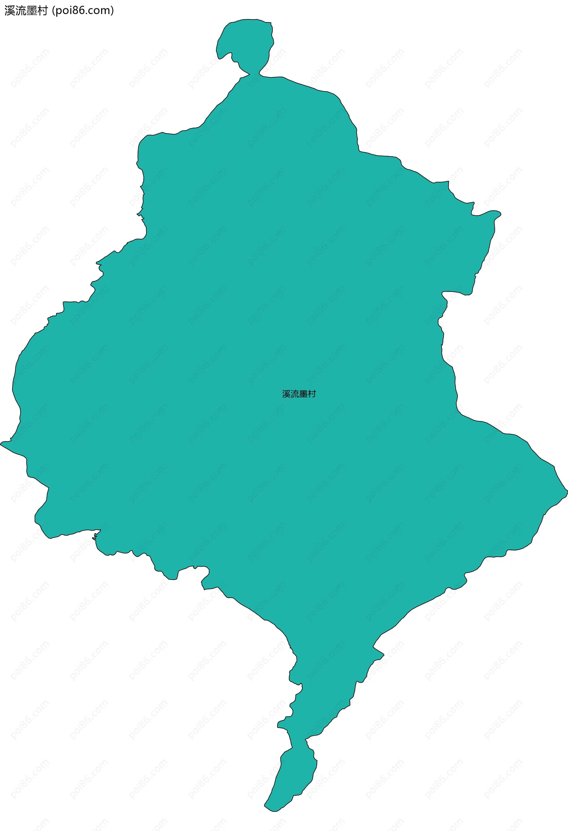 溪流墨村边界地图