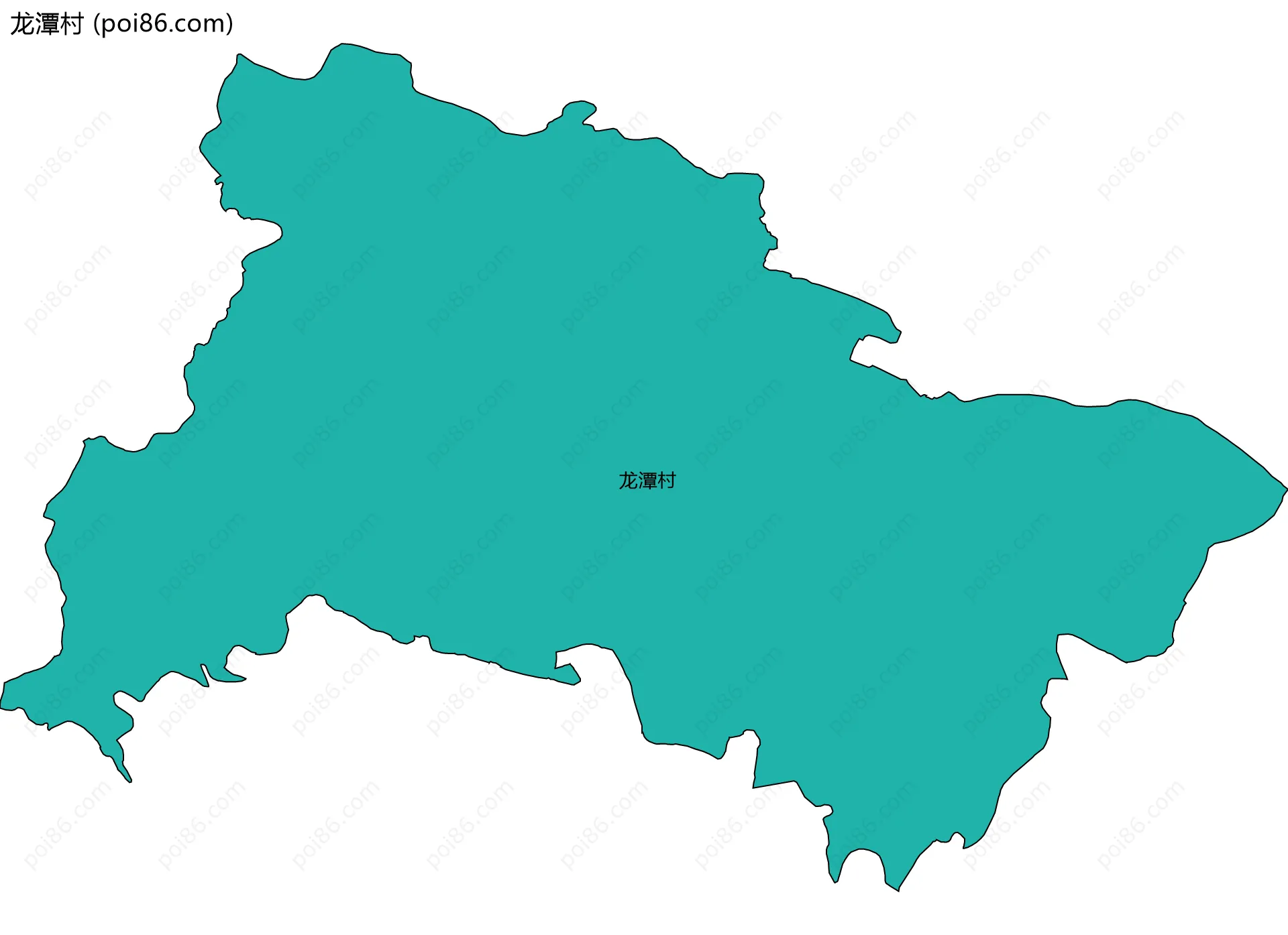 龙潭村边界地图