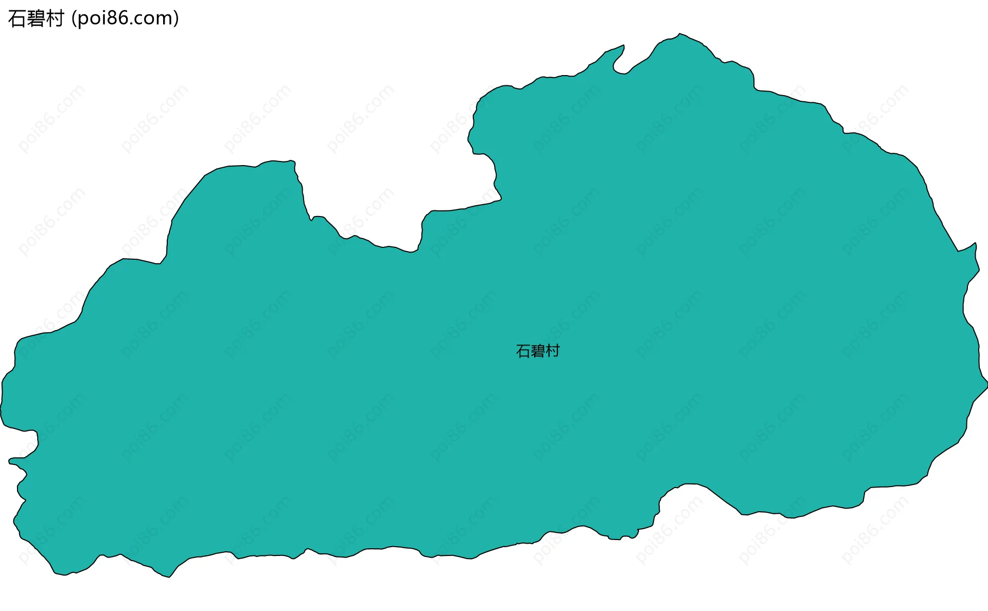 石碧村边界地图