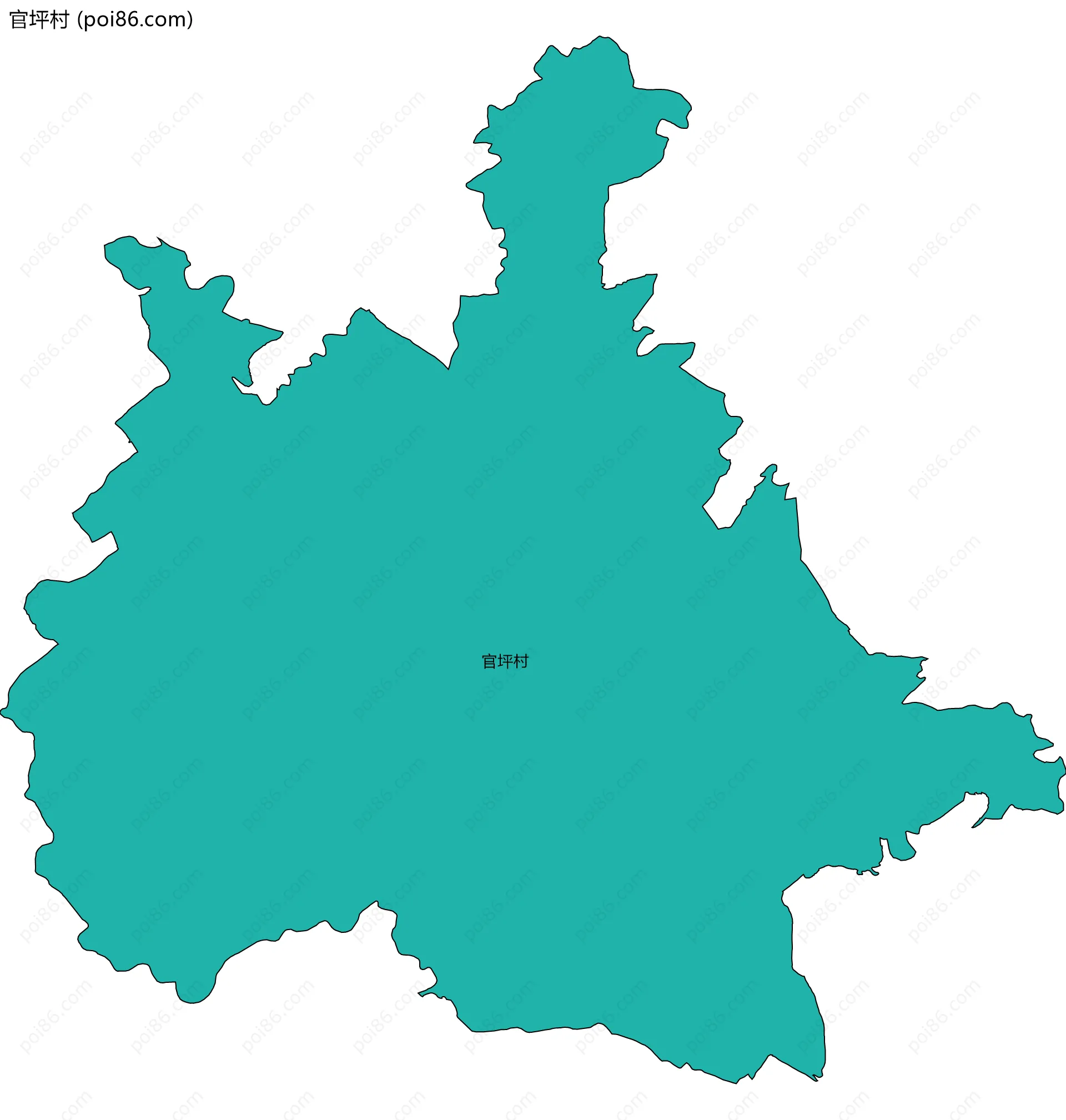 官坪村边界地图