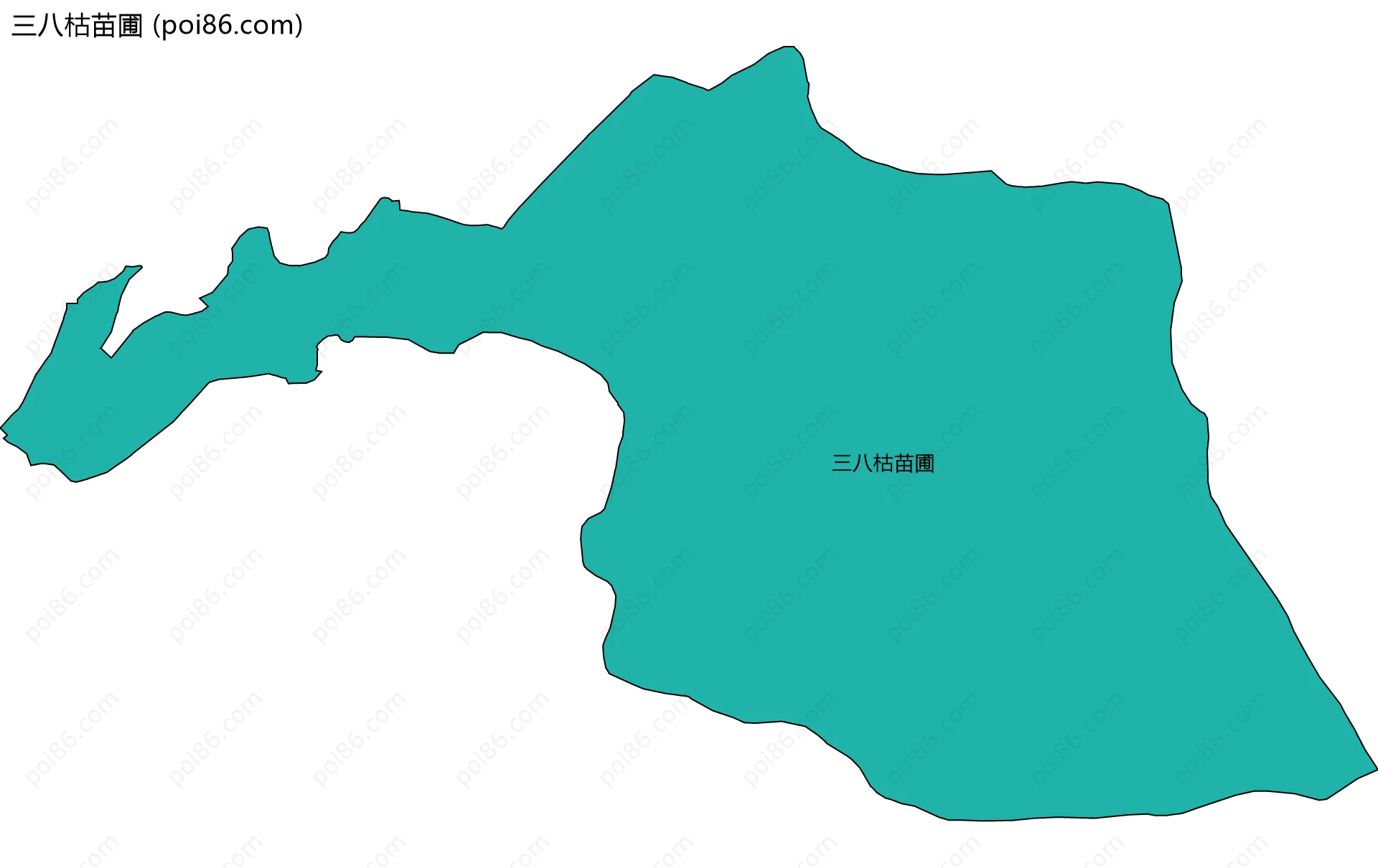 三八枯苗圃边界地图