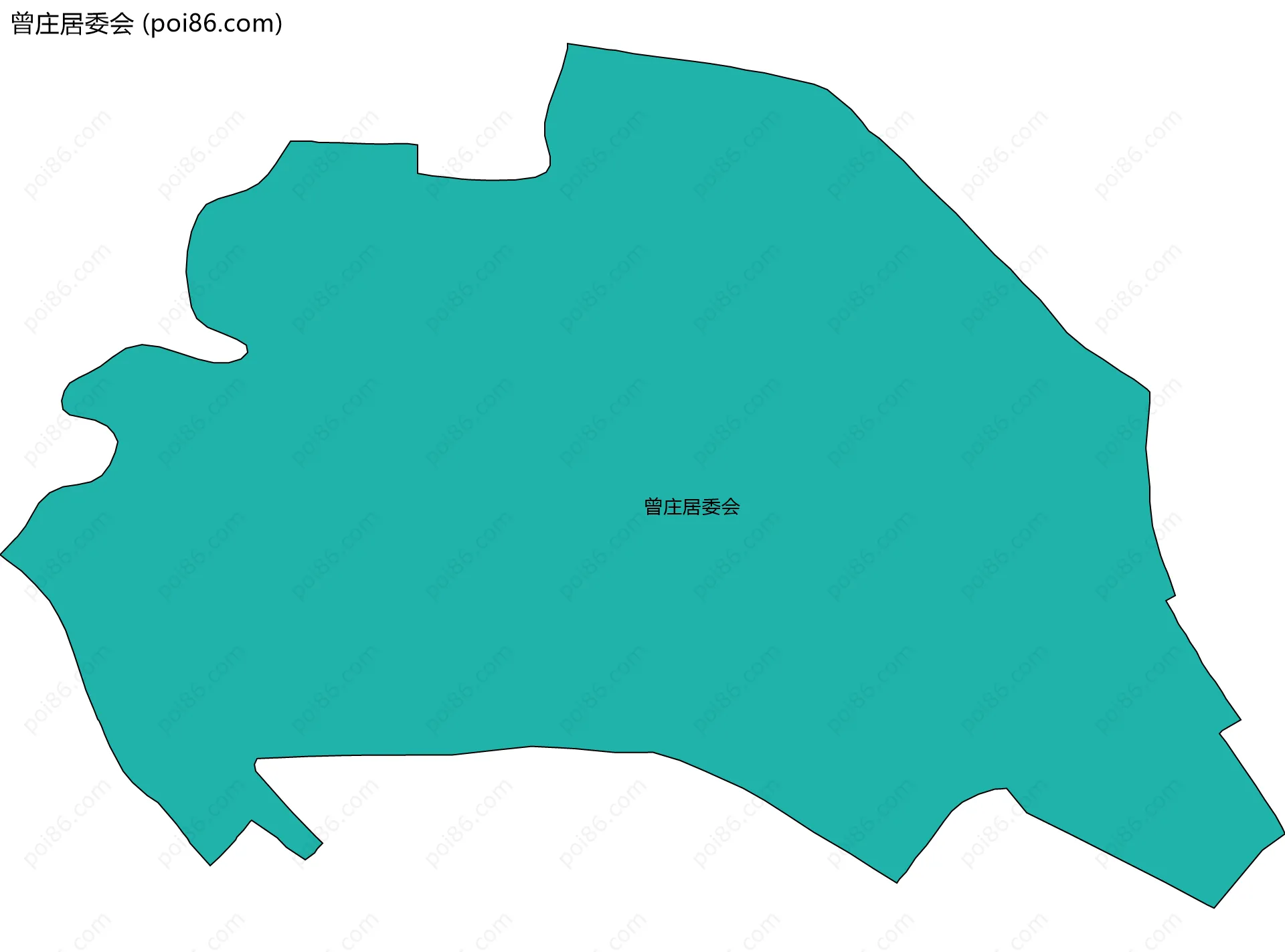 曾庄居委会边界地图