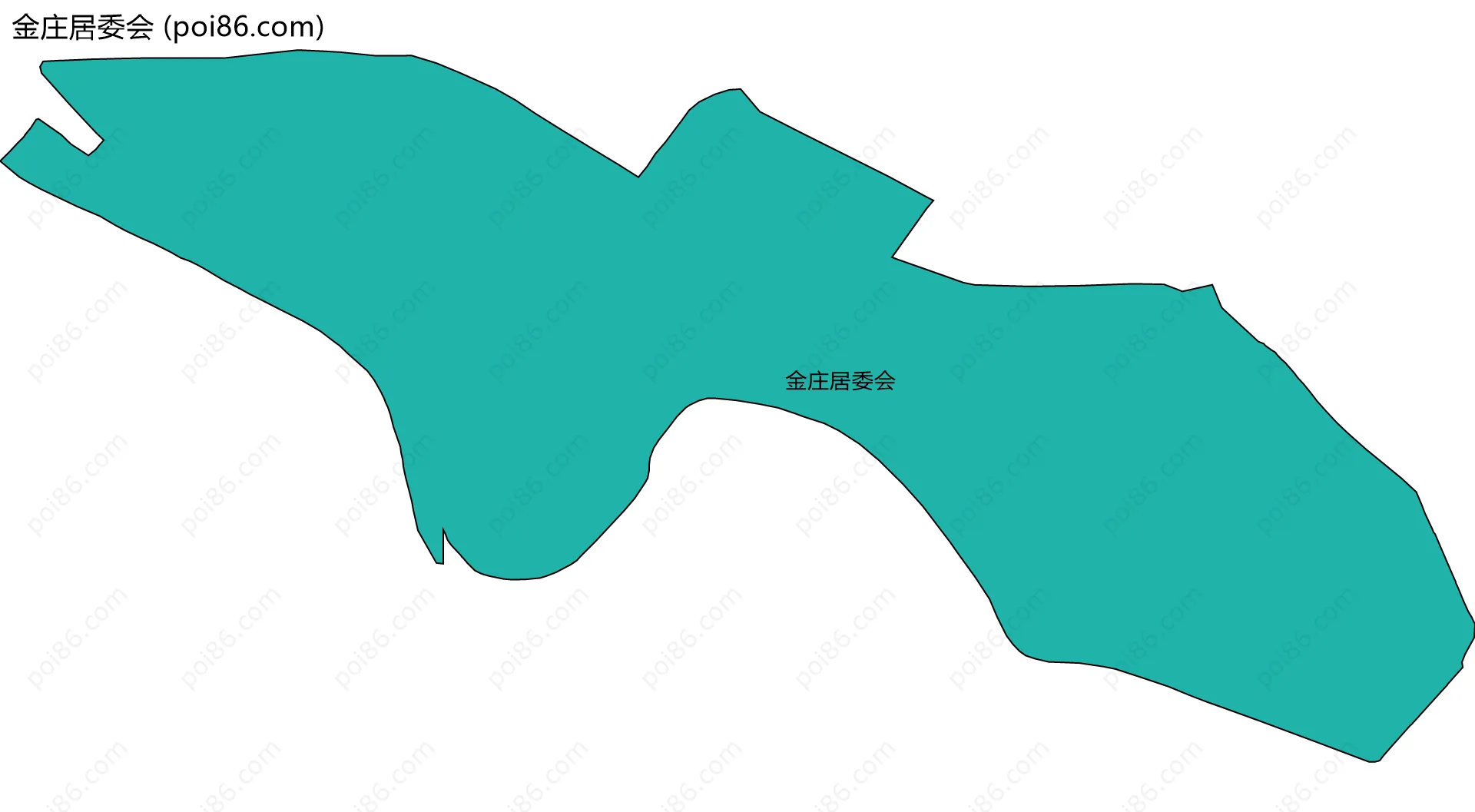 金庄居委会边界地图