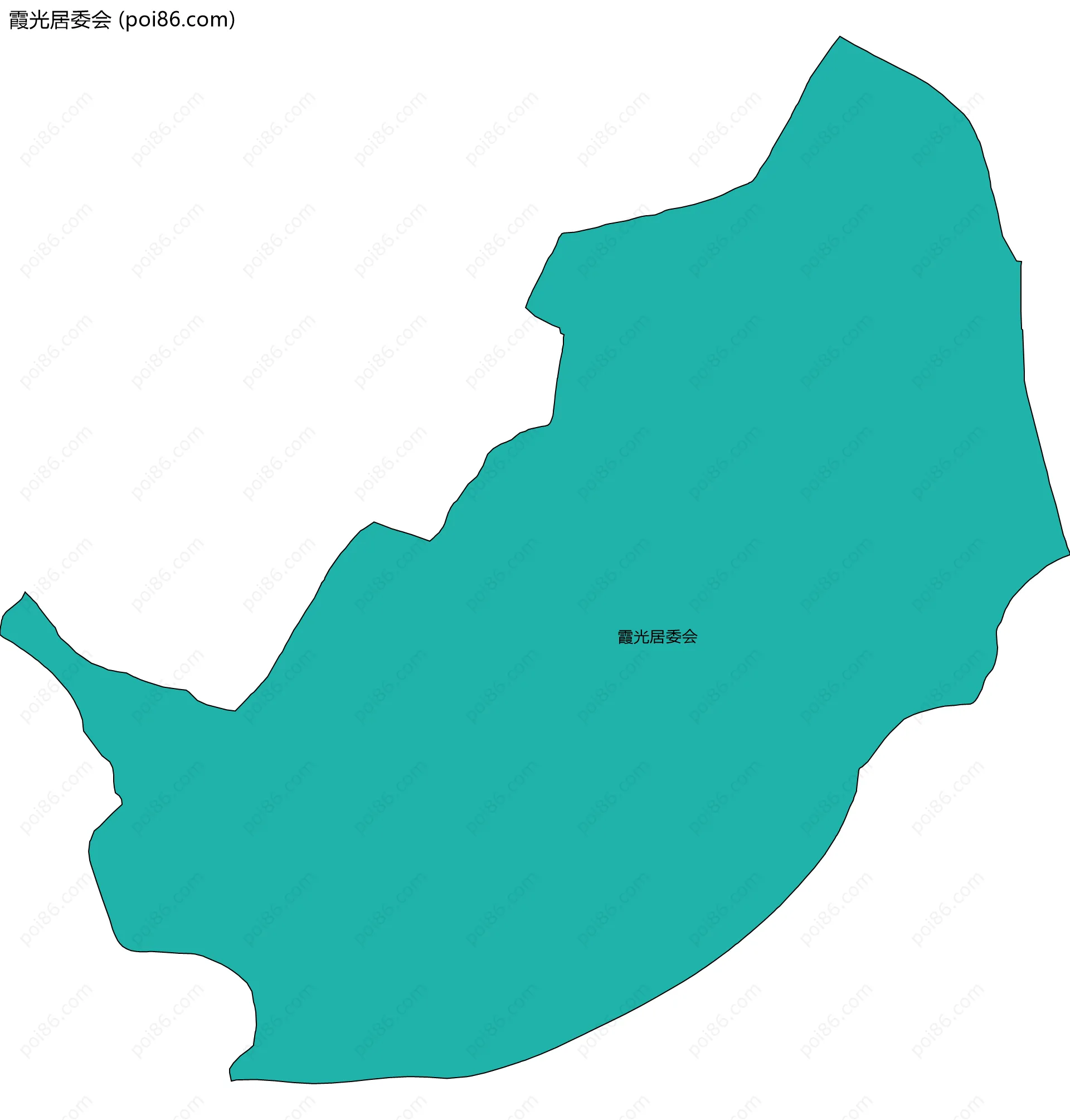 霞光居委会边界地图