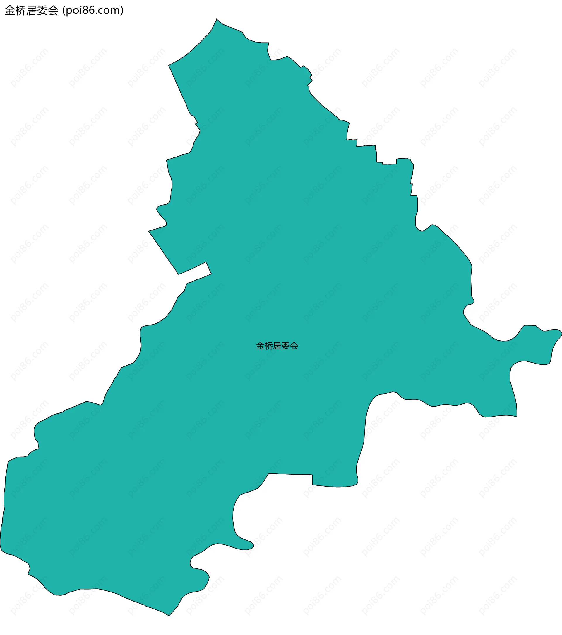金桥居委会边界地图