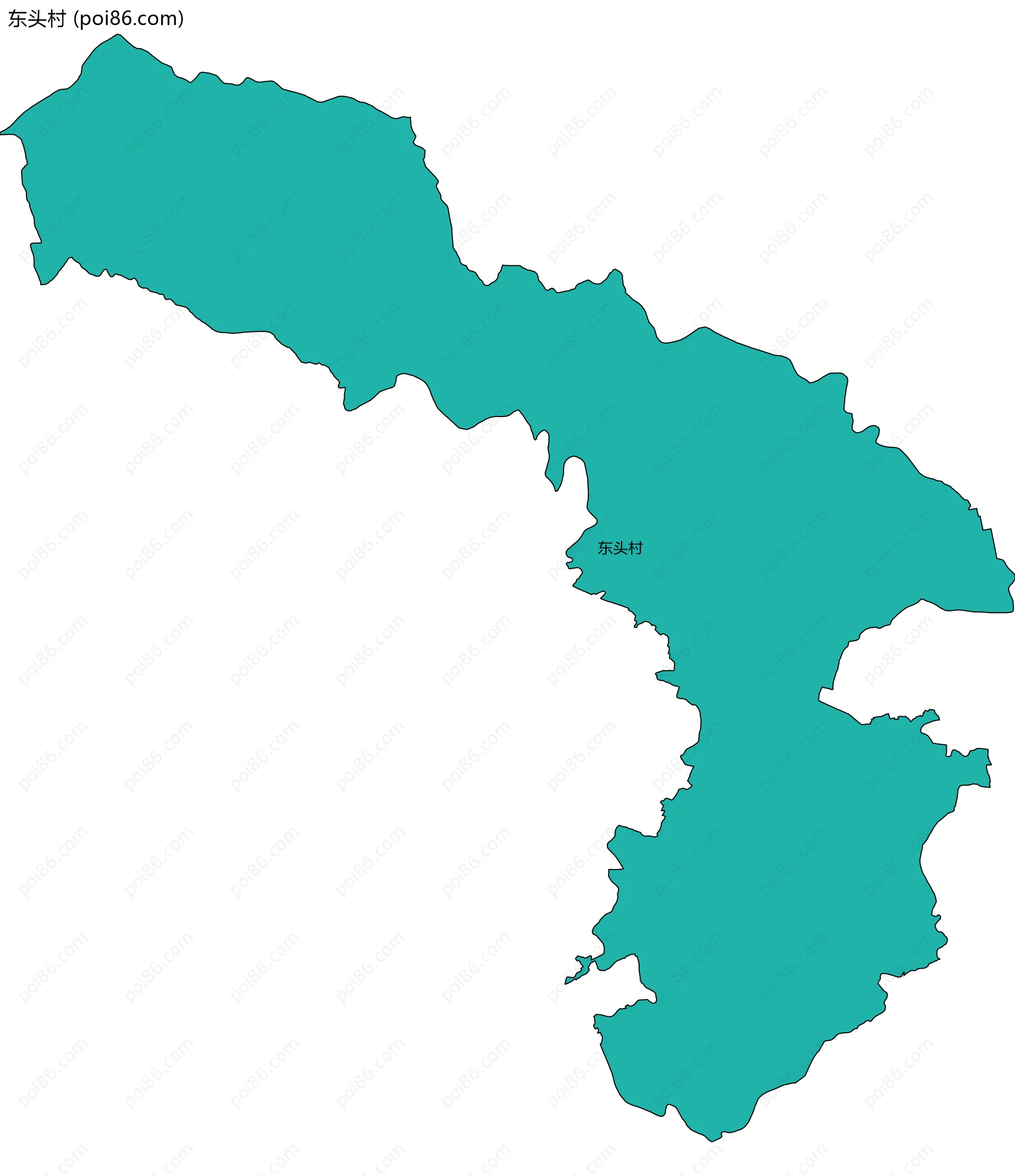 东头村边界地图