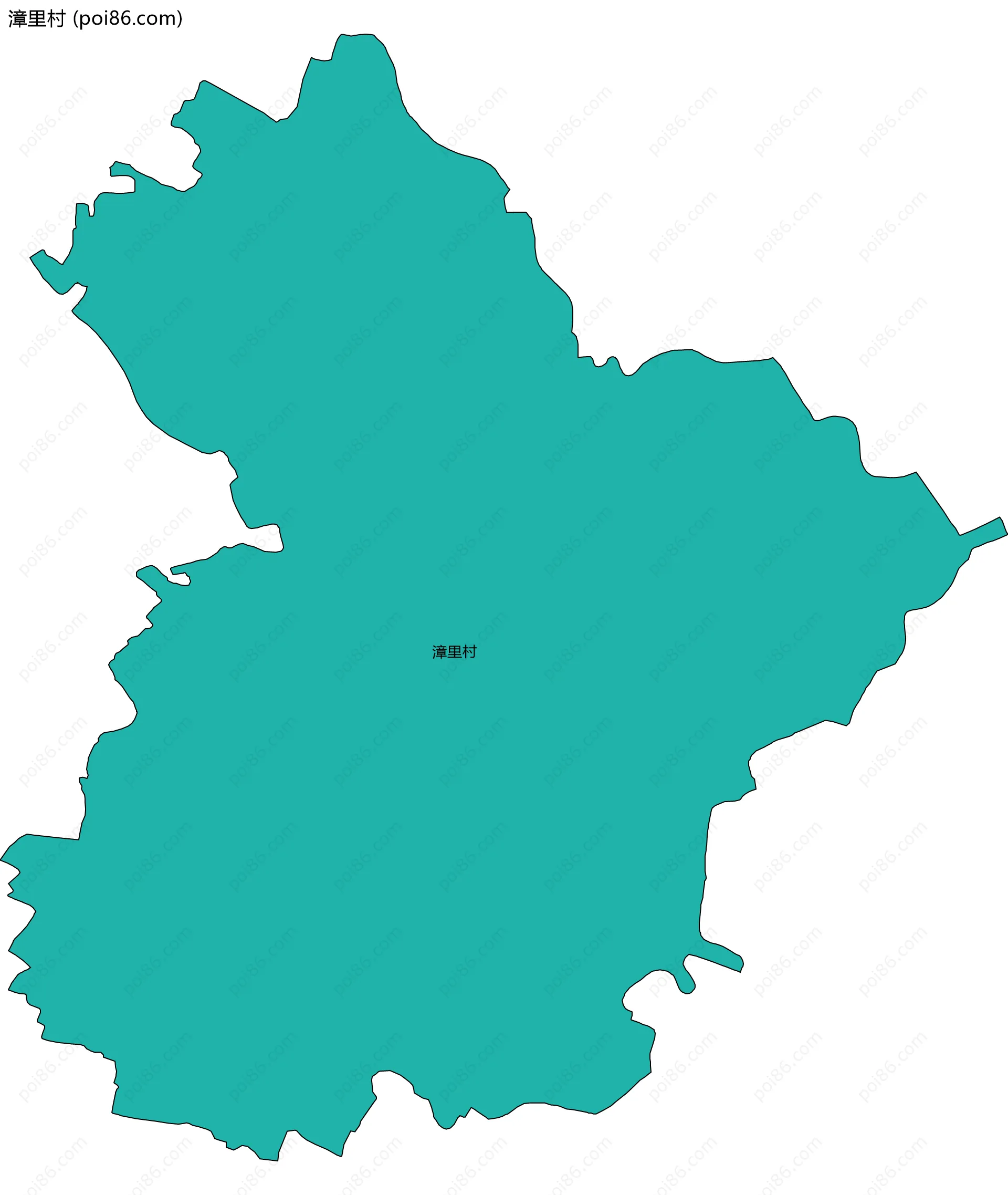 漳里村边界地图