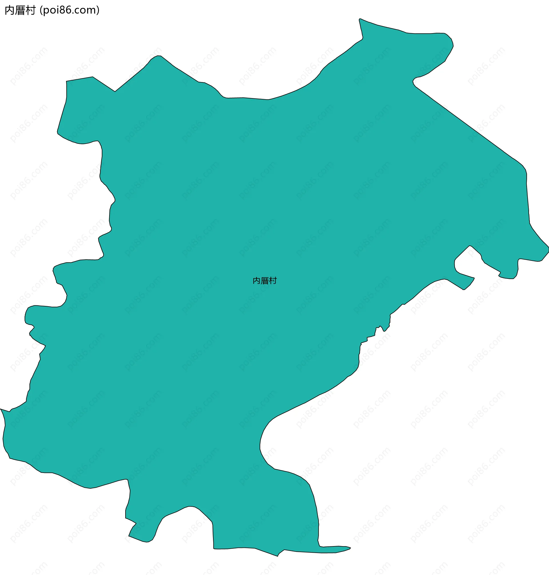 内厝村边界地图