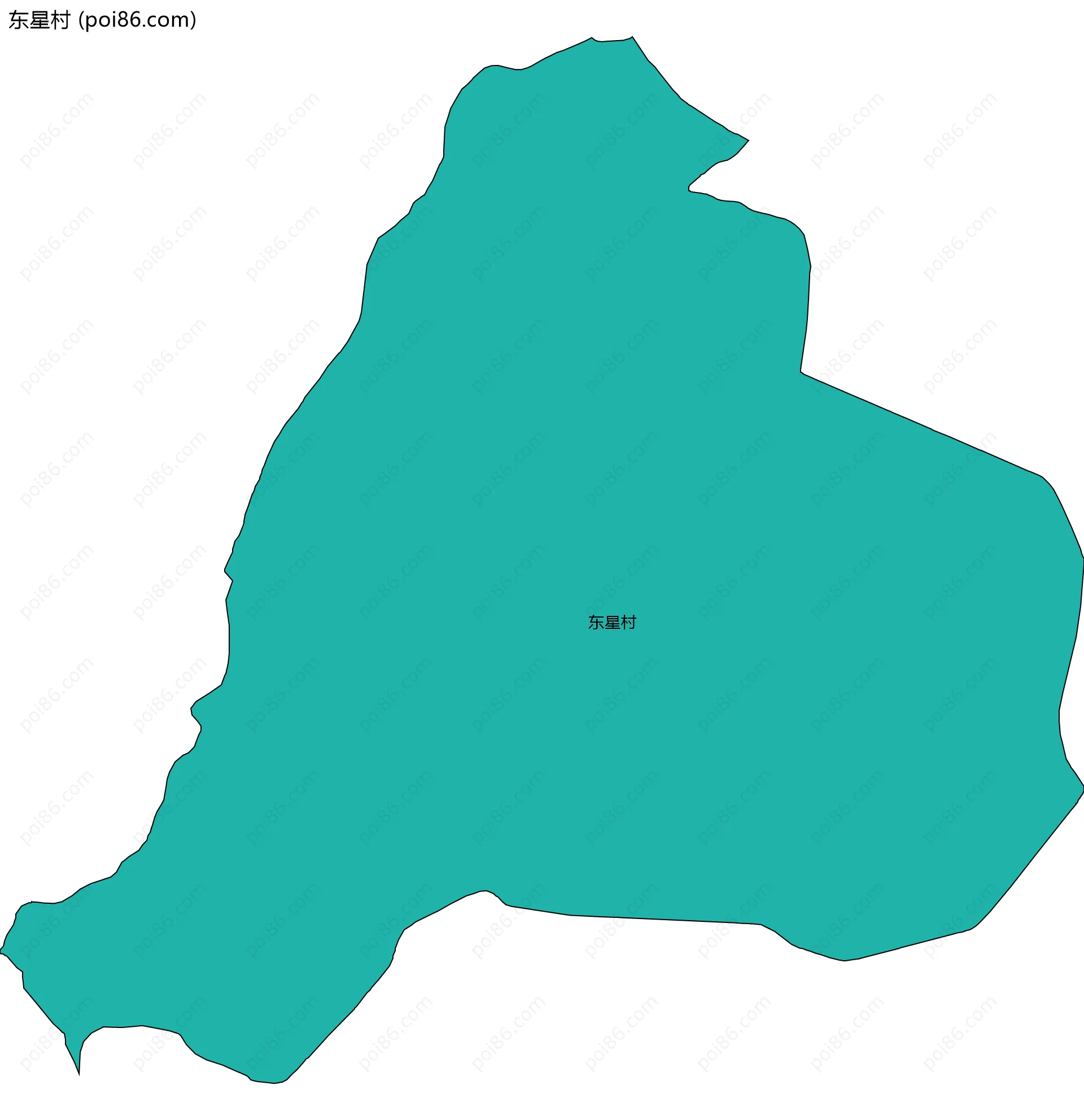 东星村边界地图