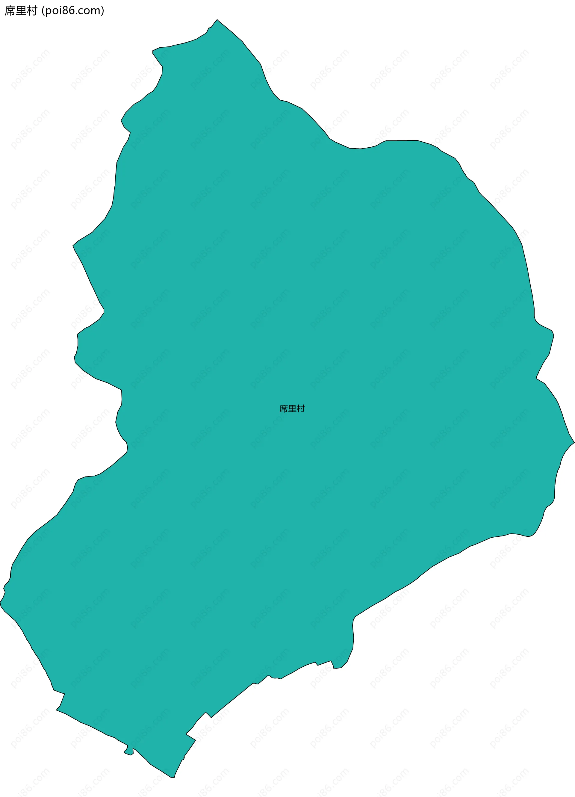 席里村边界地图