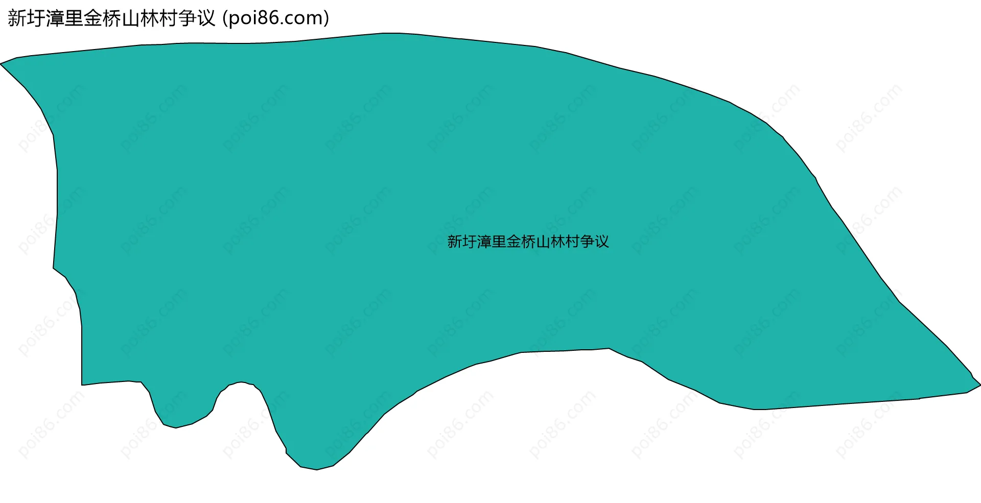 新圩漳里金桥山林村争议边界地图