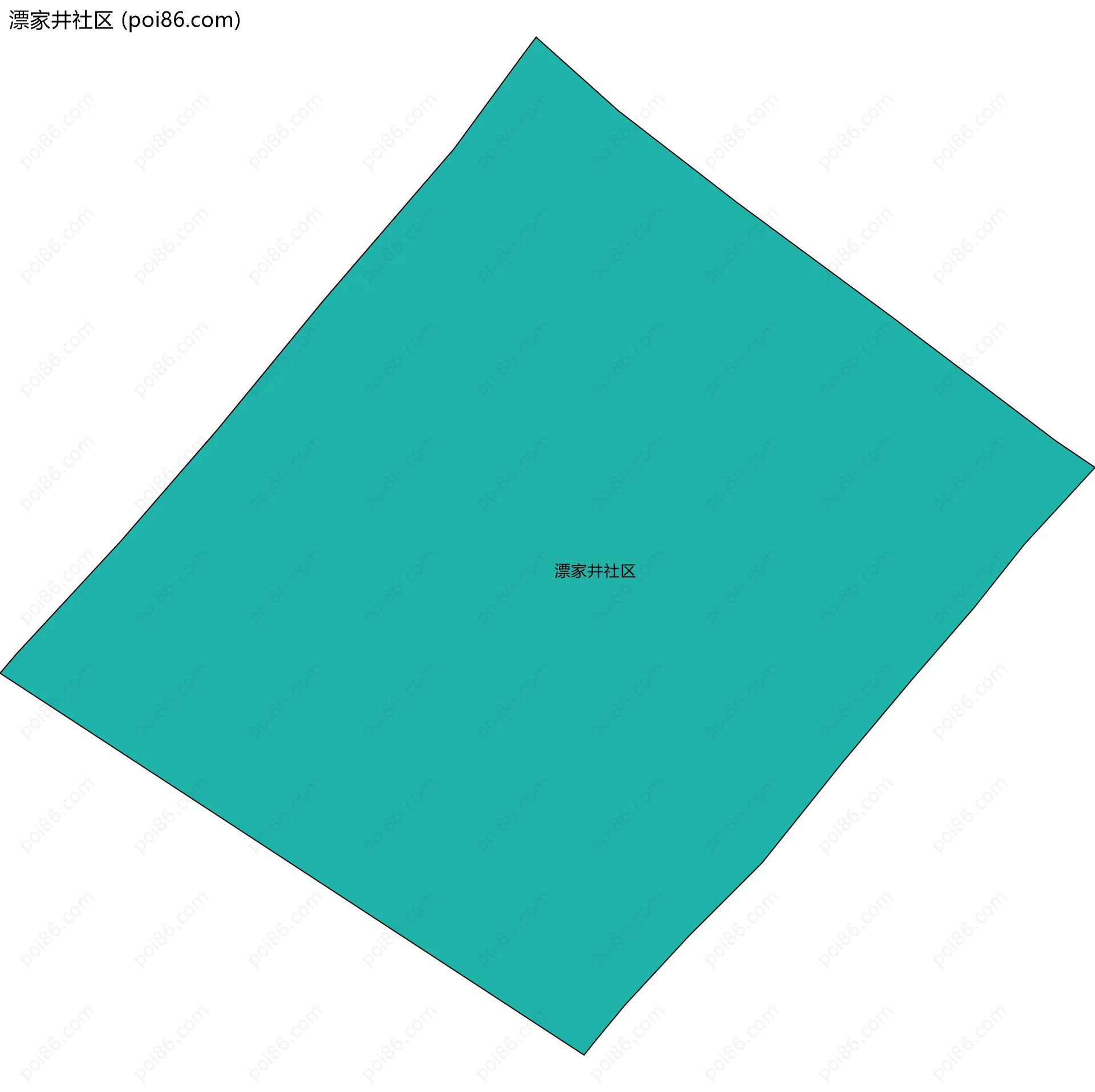 漂家井社区边界地图