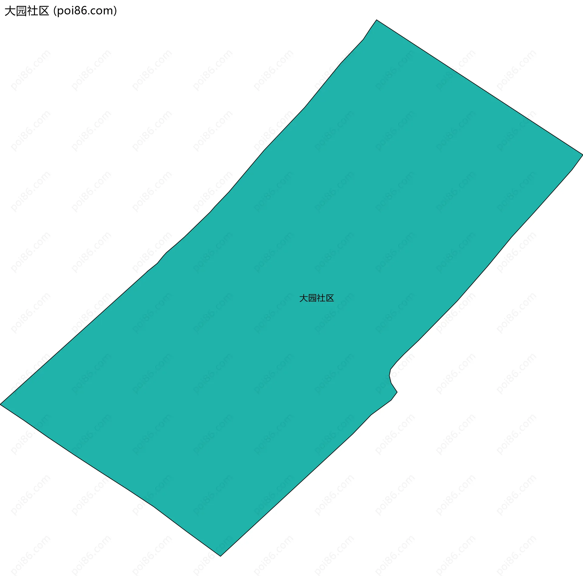 大园社区边界地图