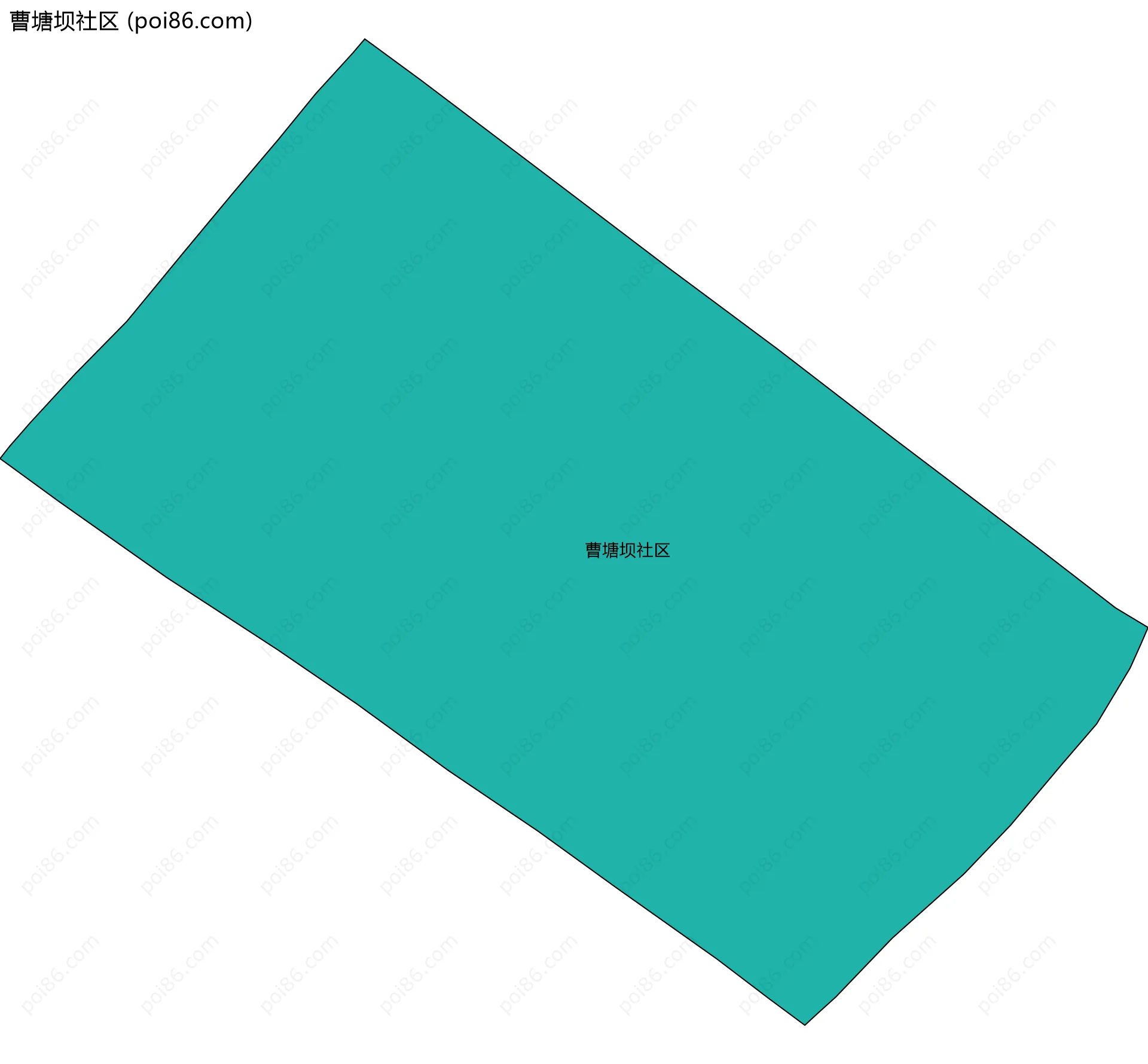 曹塘坝社区边界地图