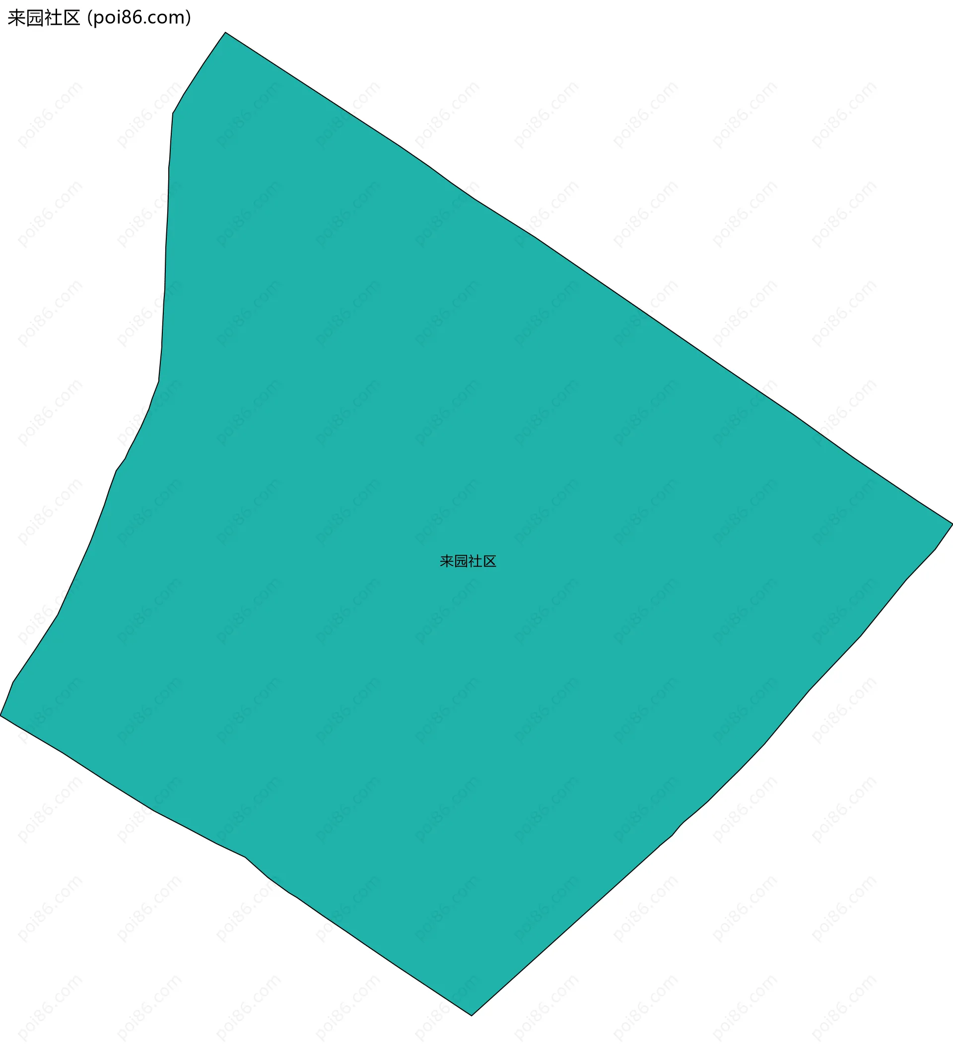 来园社区边界地图