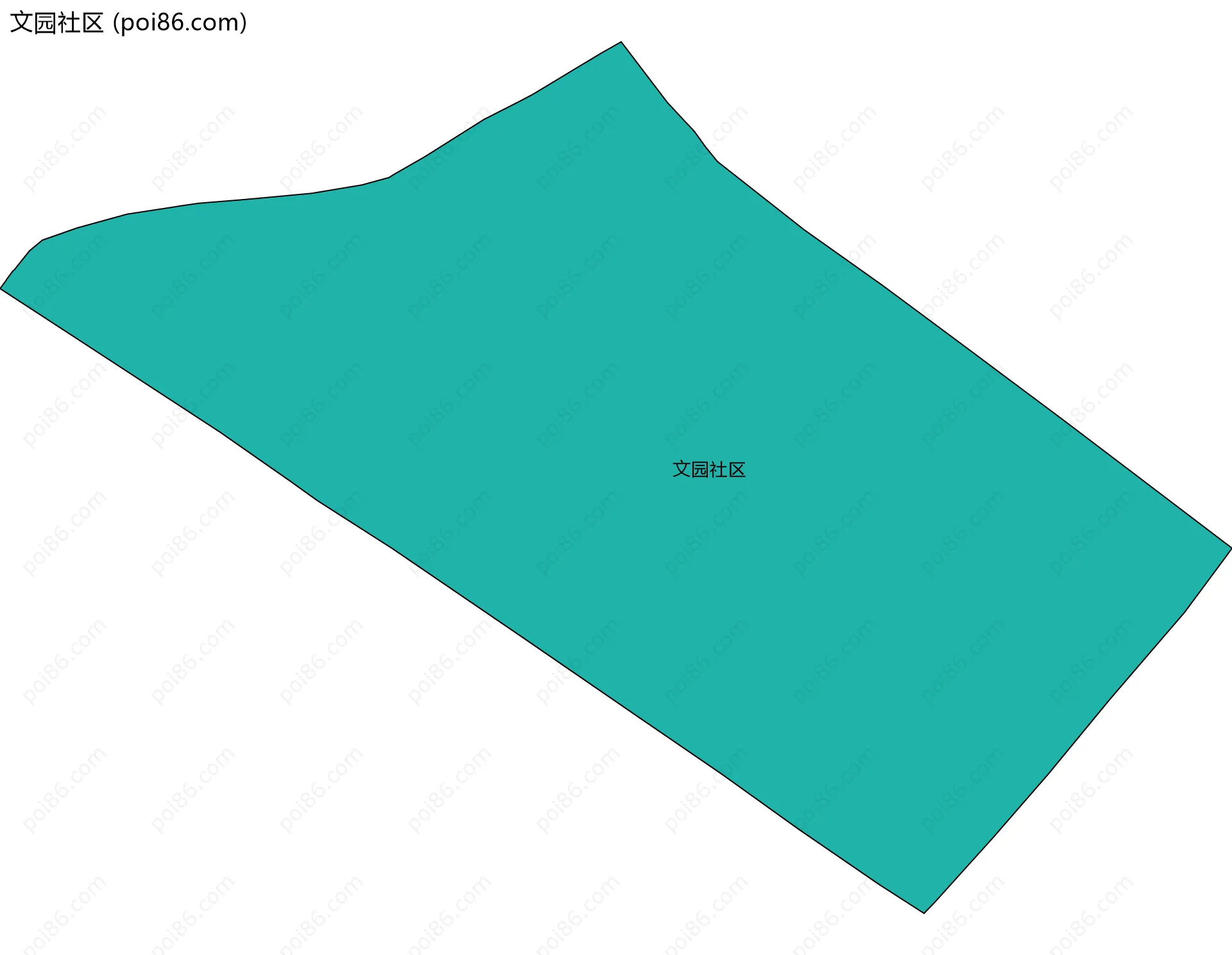 文园社区边界地图