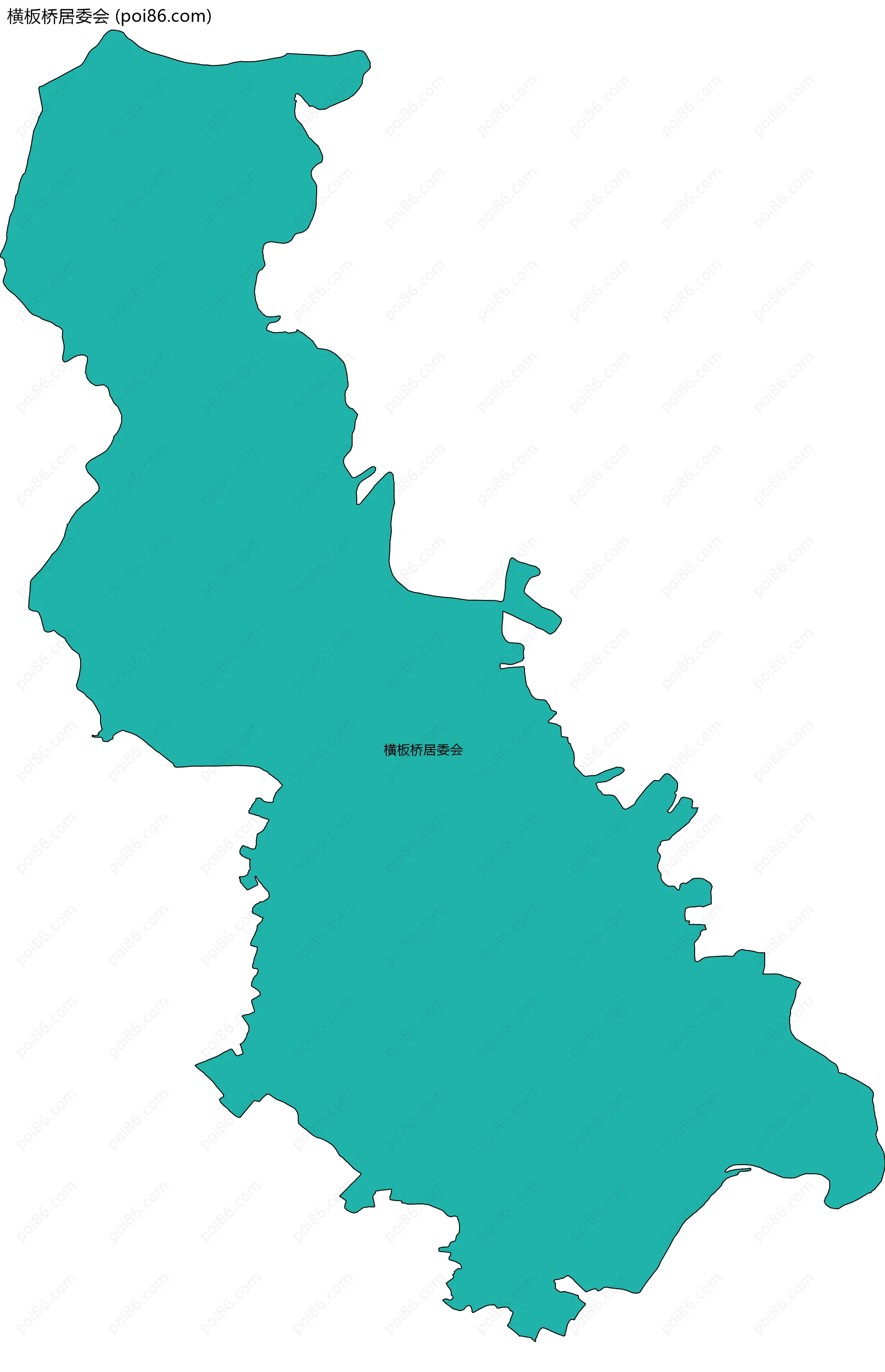 横板桥居委会边界地图