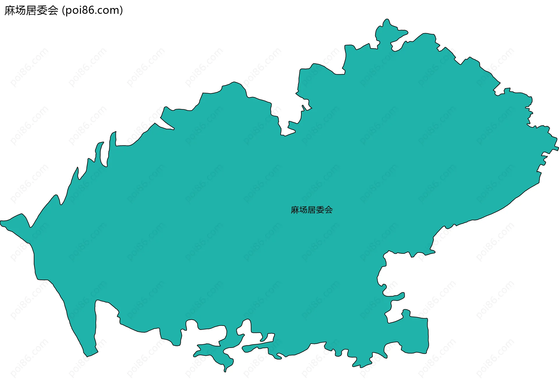 麻场居委会边界地图