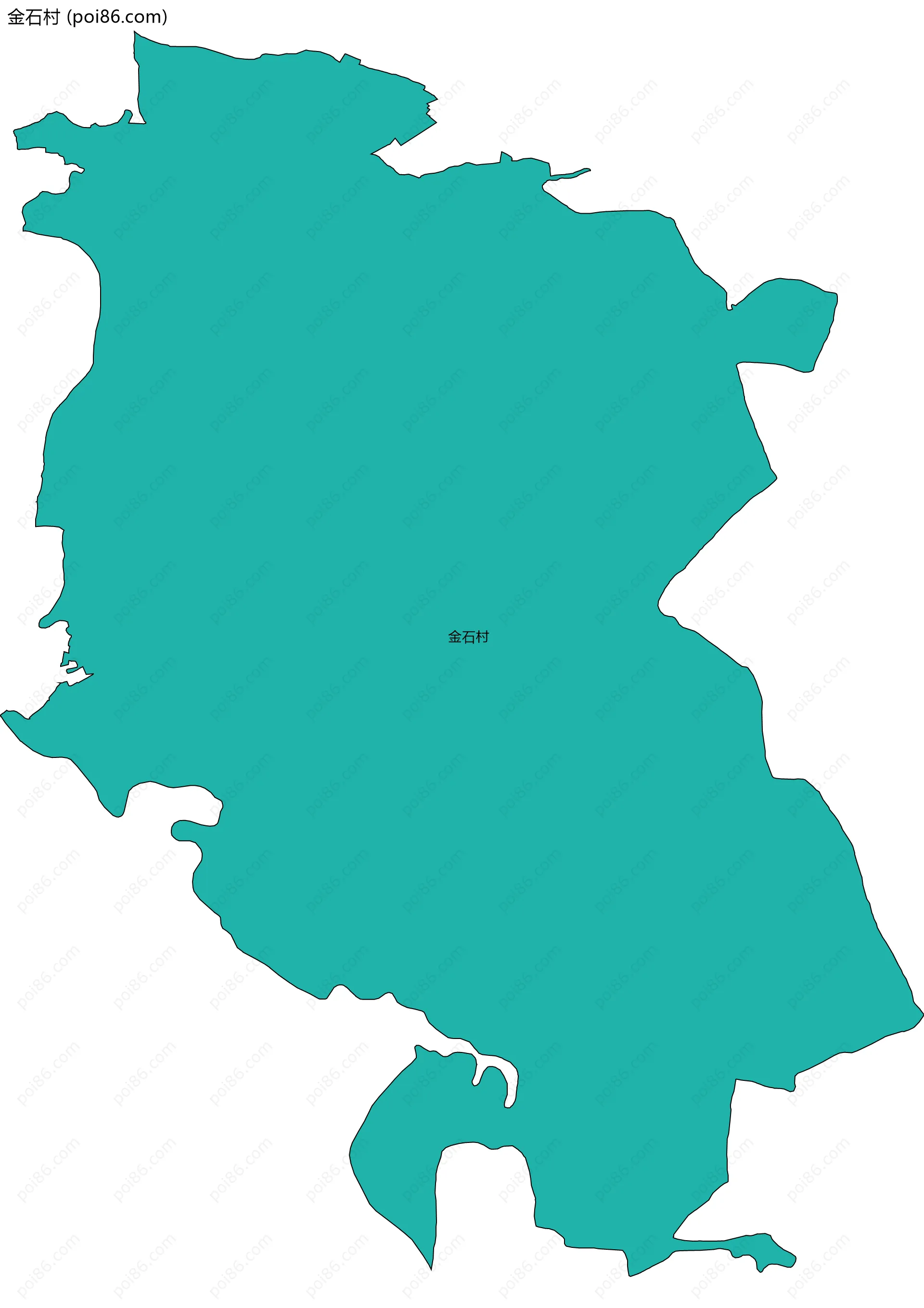 金石村边界地图