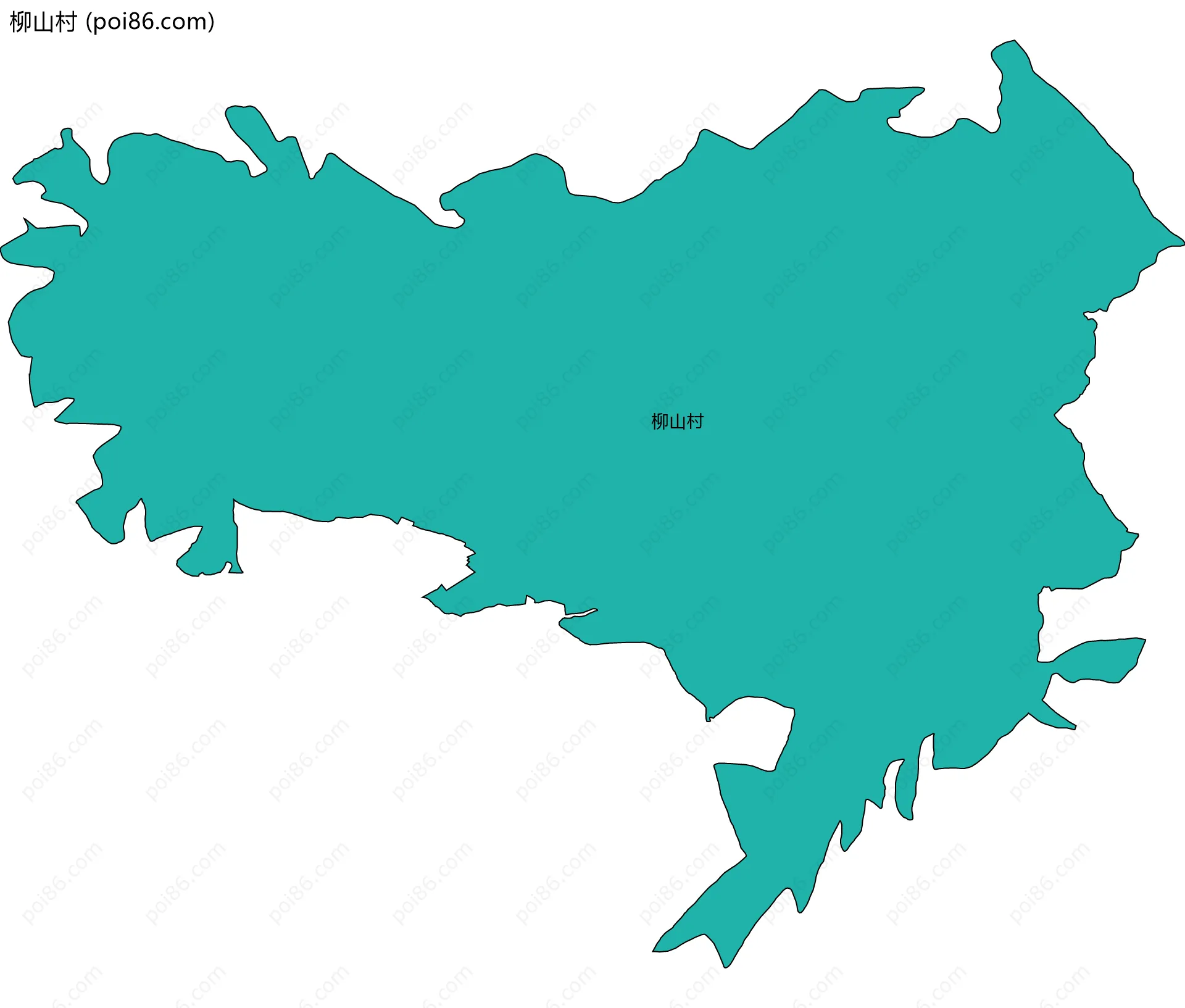 柳山村边界地图