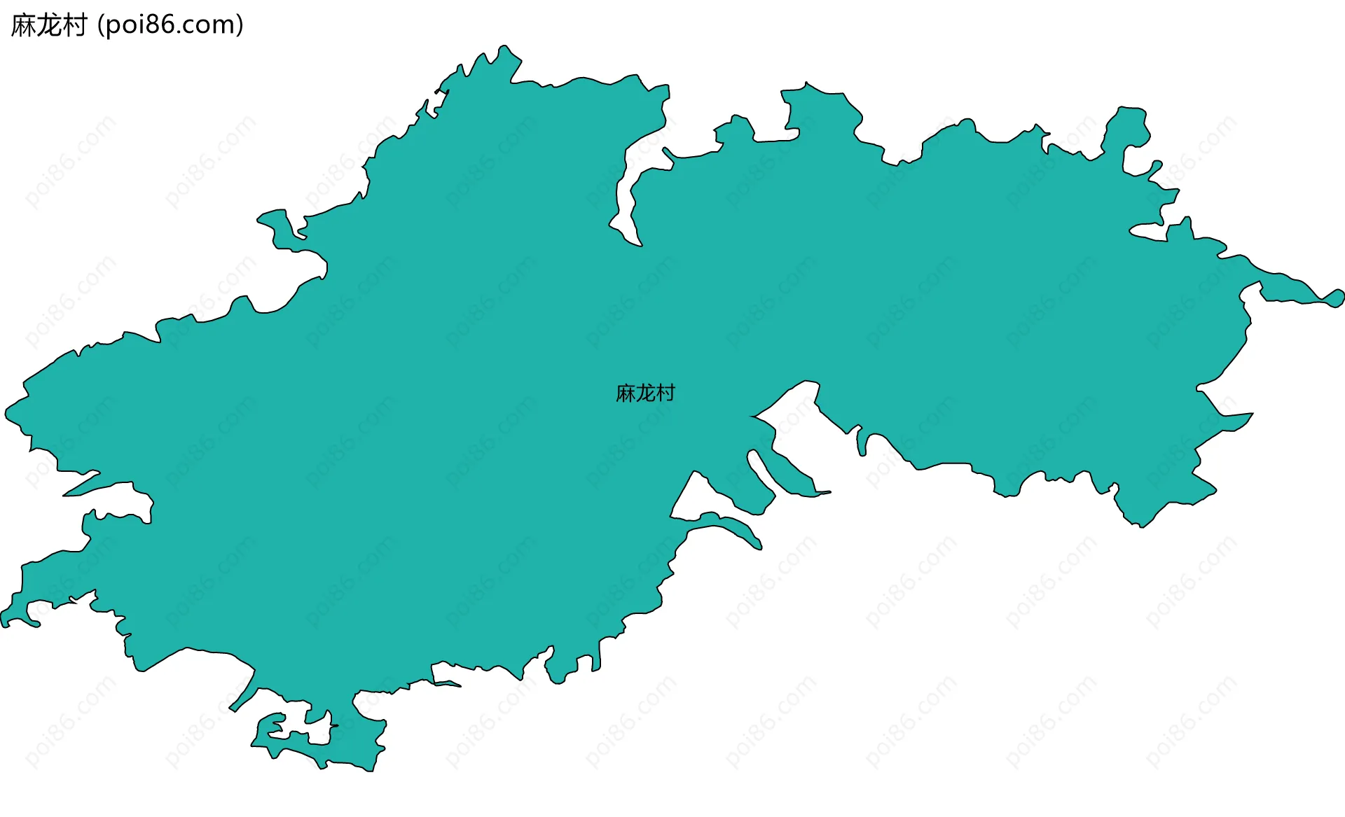 麻龙村边界地图