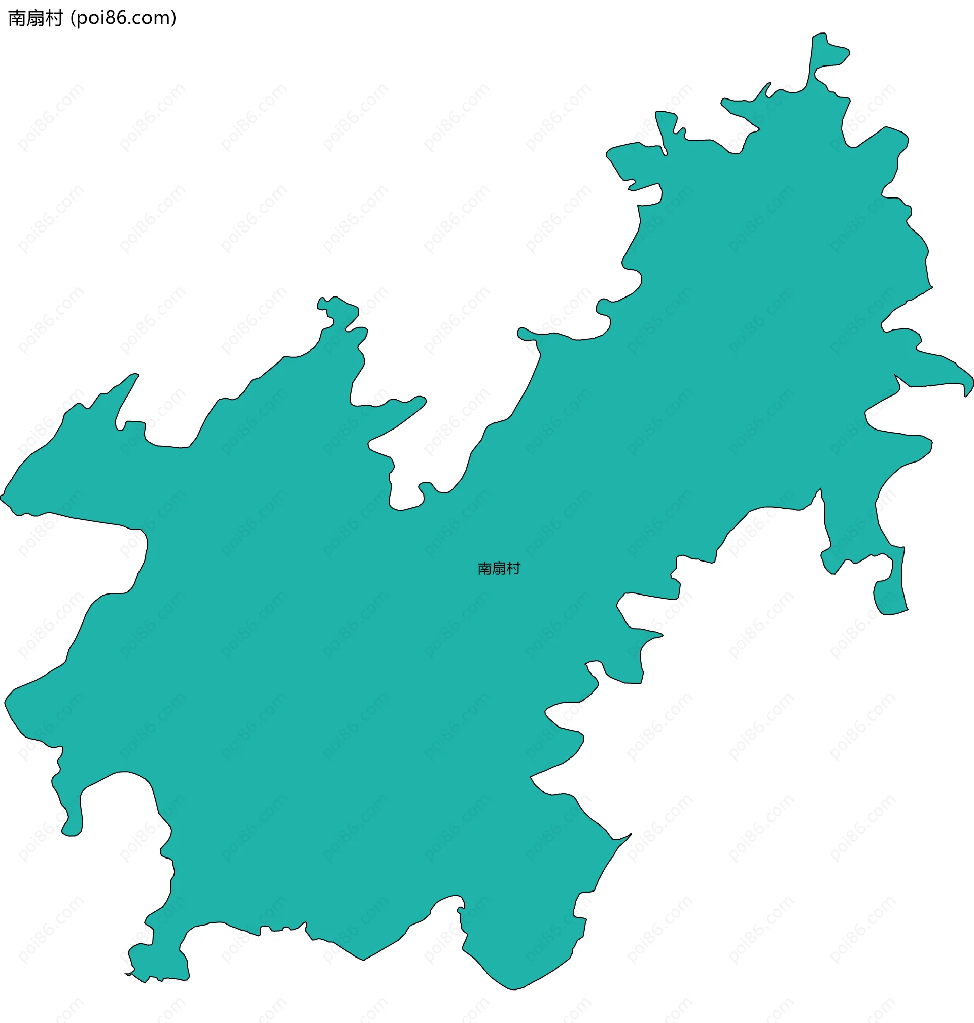 南扇村边界地图