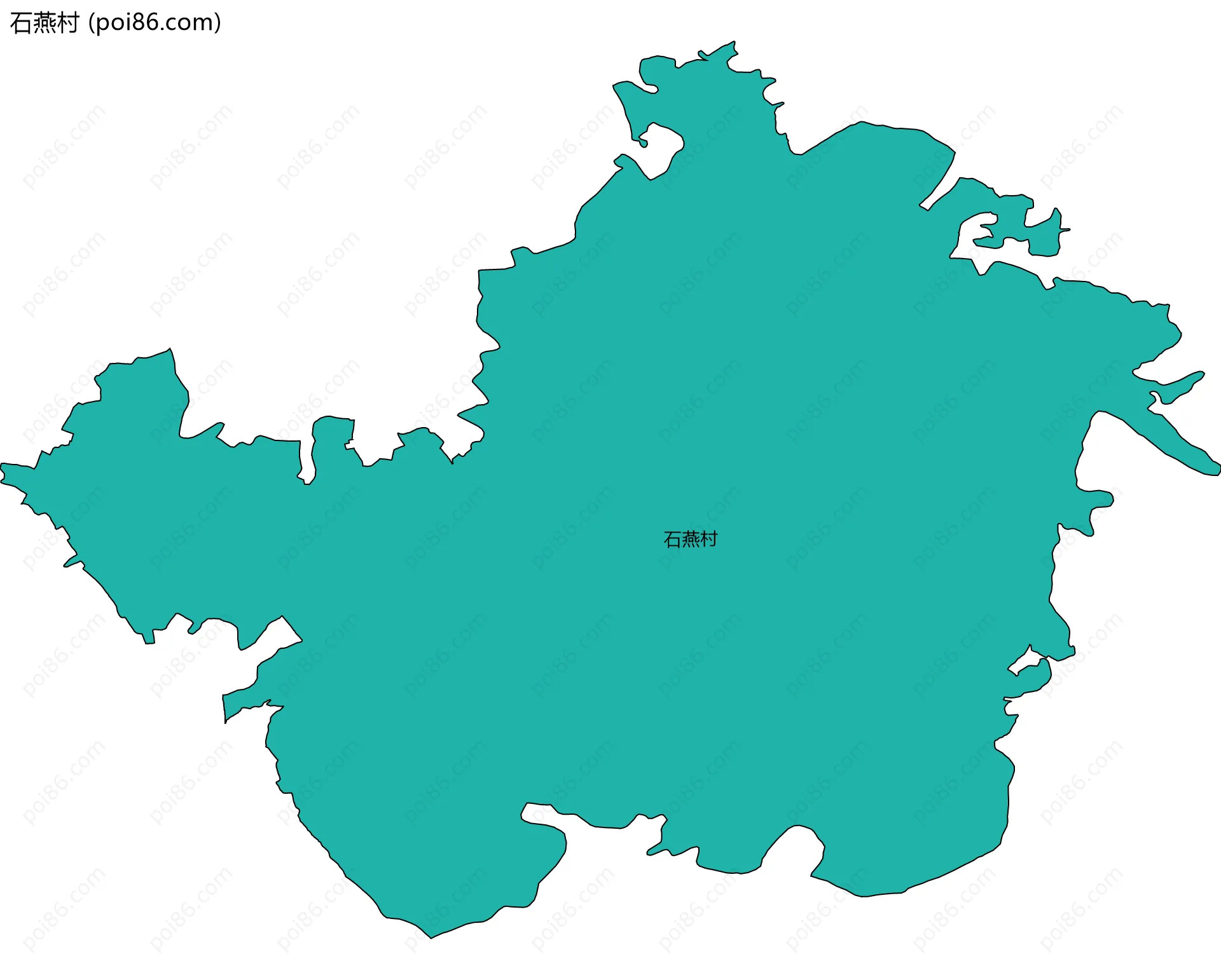 石燕村边界地图
