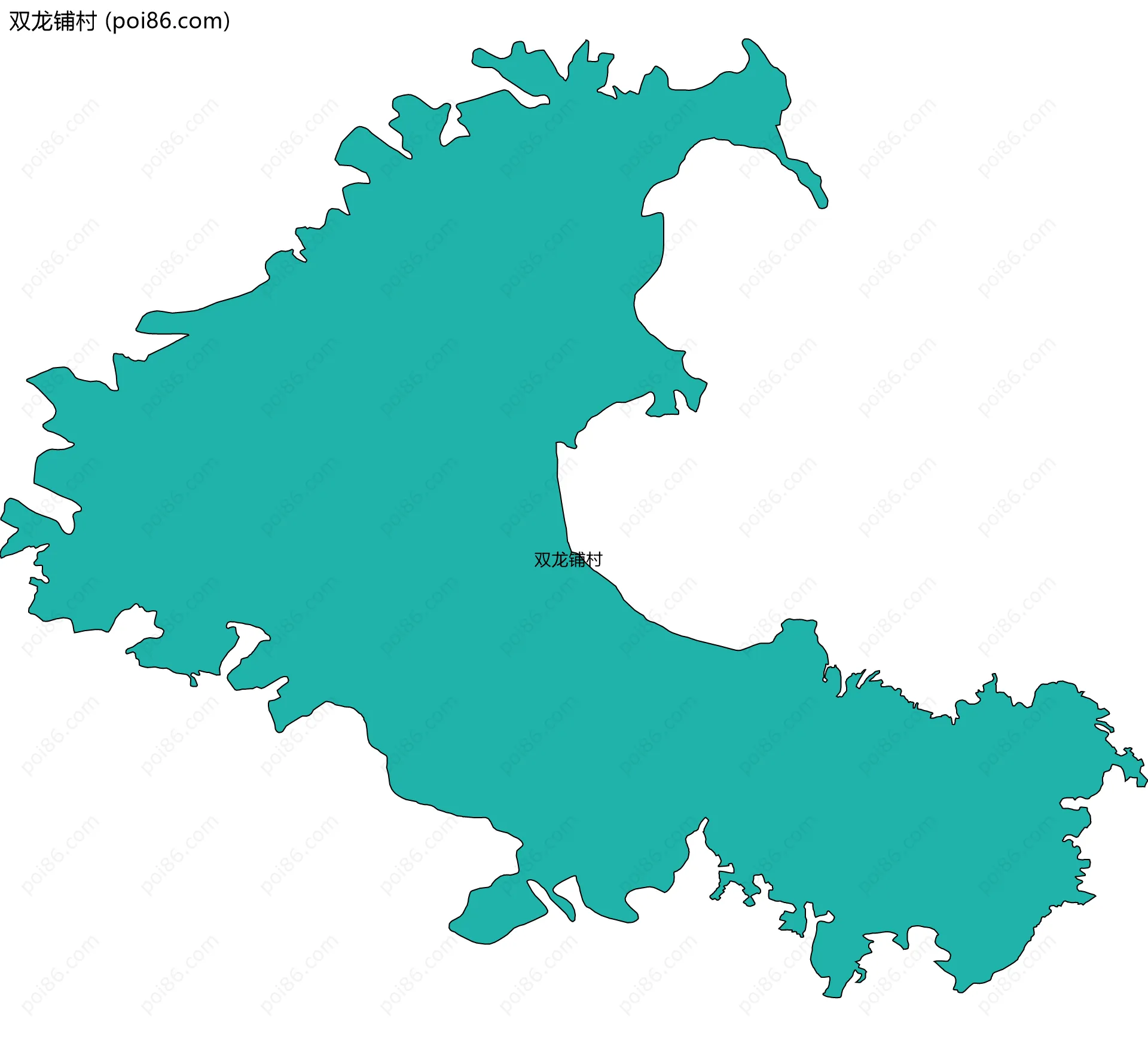 双龙铺村边界地图