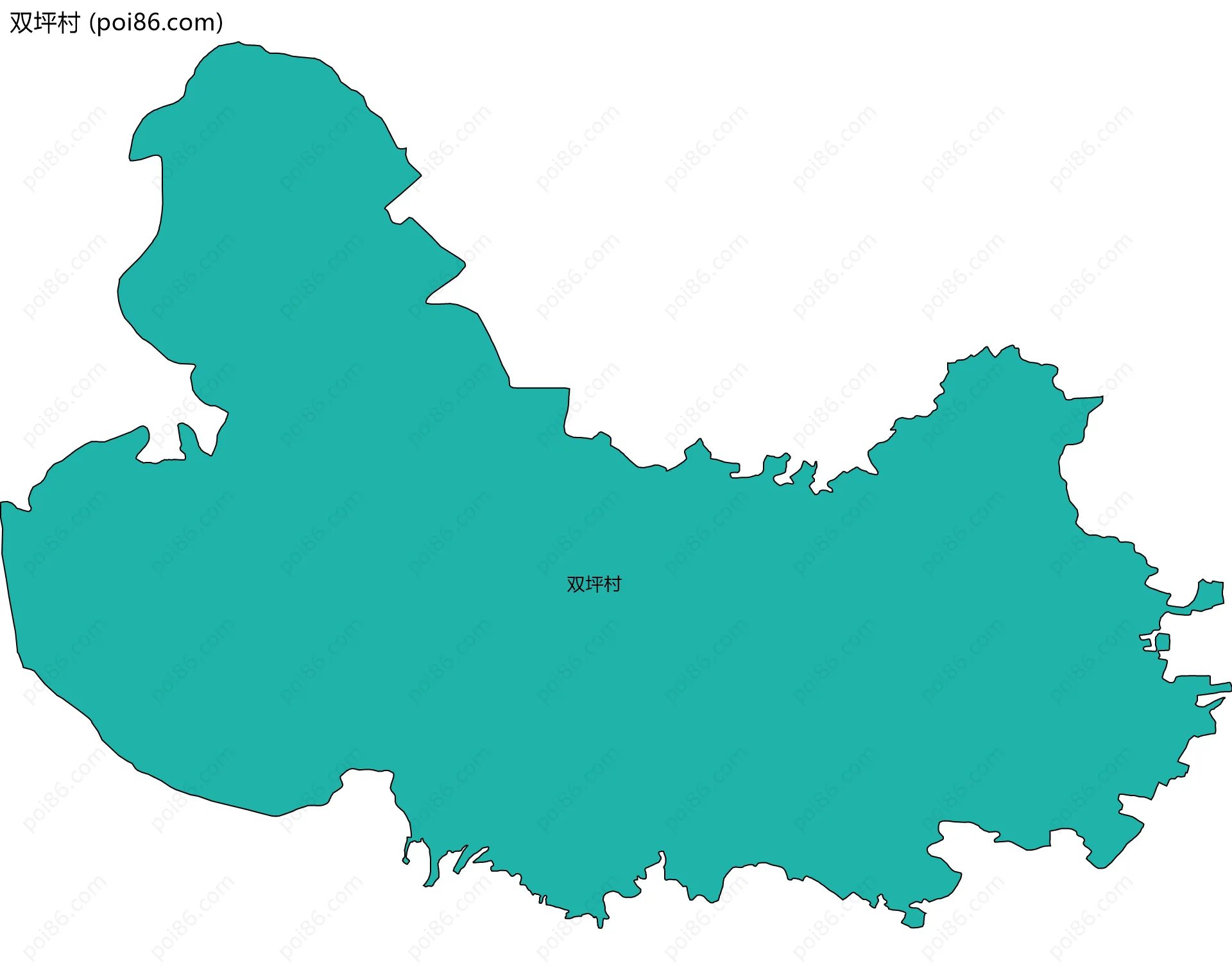 双坪村边界地图