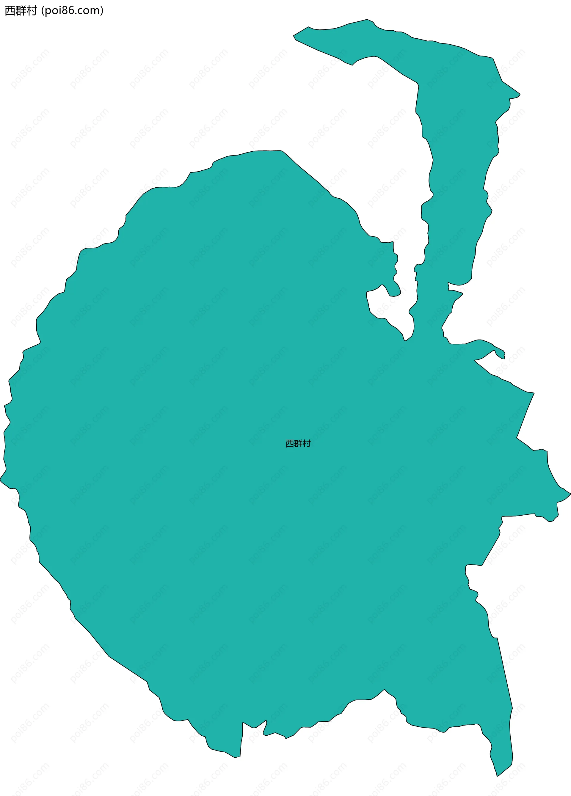 西群村边界地图